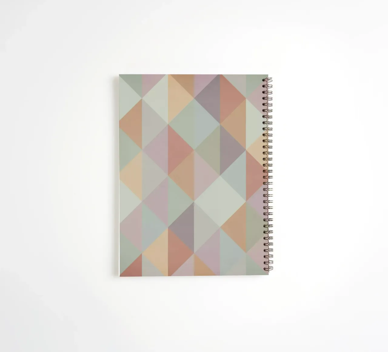 Colorful triangle pattern spiral notebook by Metron