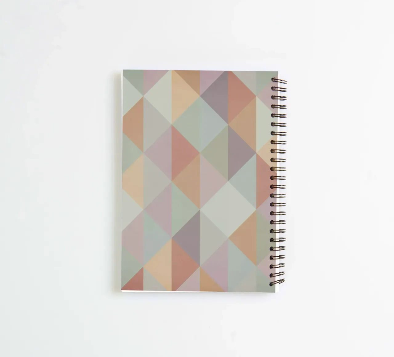 Colorful triangle pattern spiral notebook by Metron