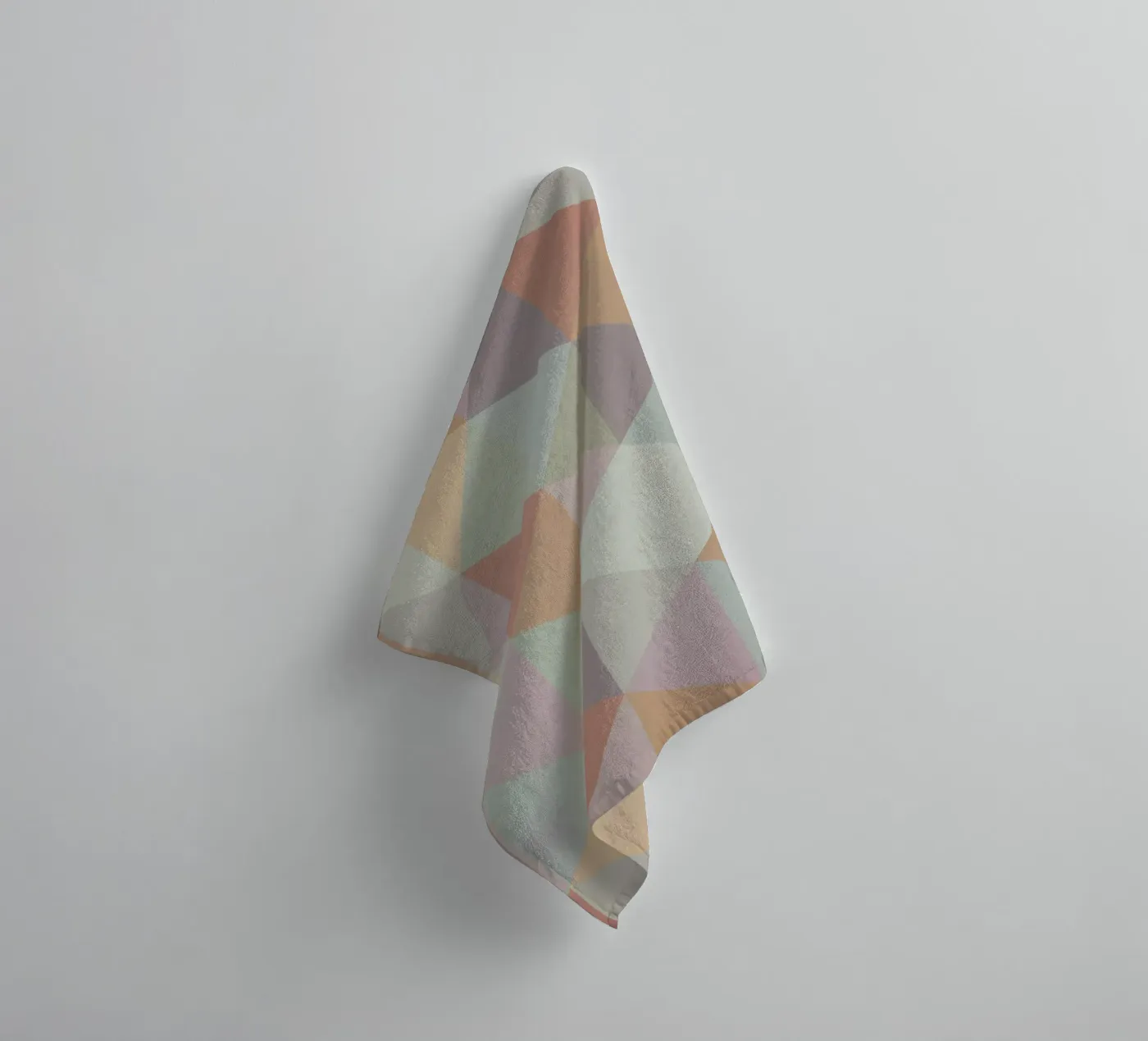 Colorful triangle pattern towel by Metron