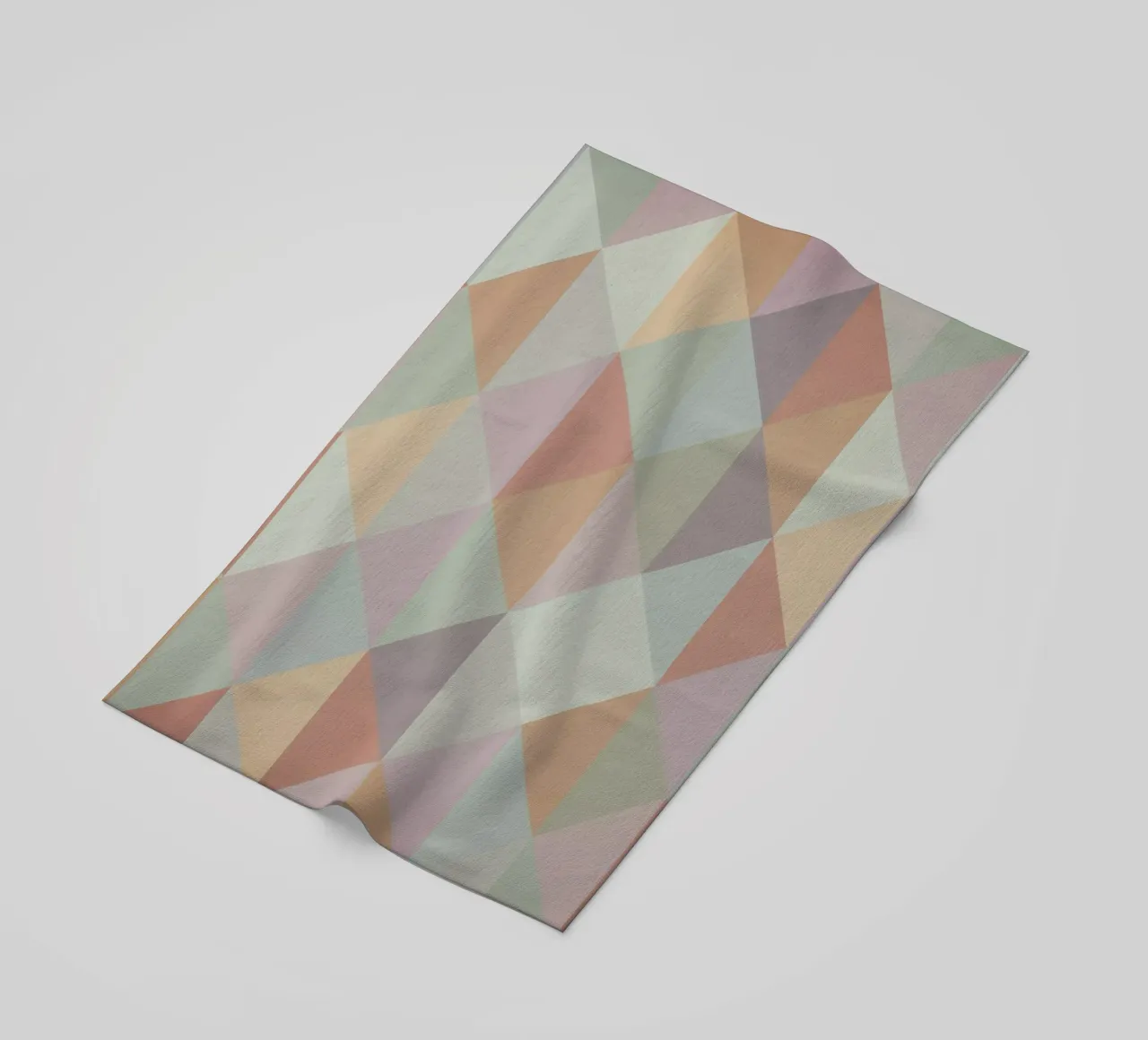 Colorful triangle pattern beach towel by Metron