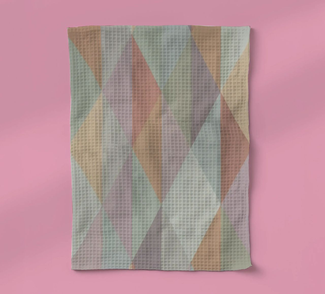 Motif triangulaire coloré torchon de Metron
