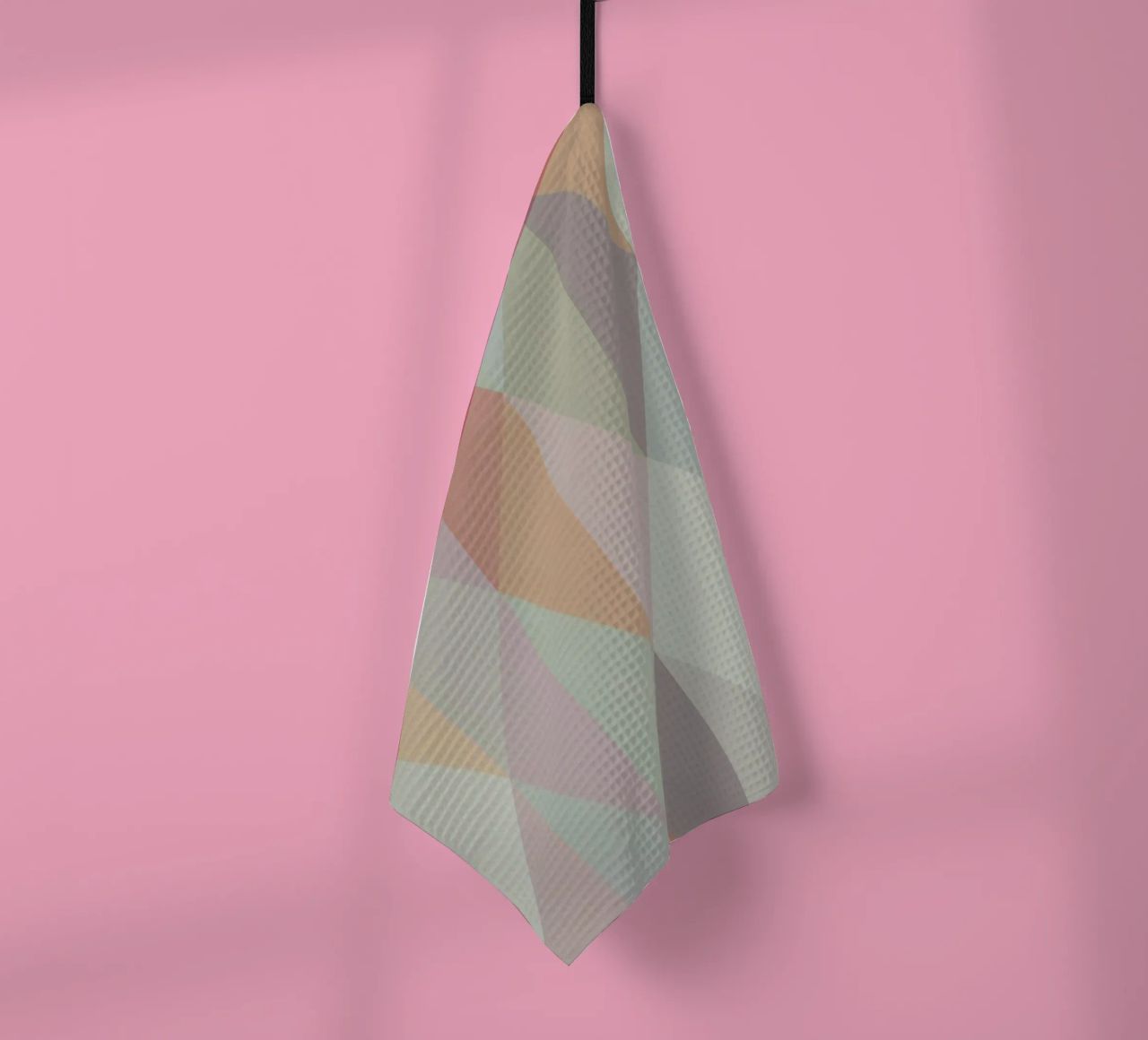 Motif triangulaire coloré torchon de Metron