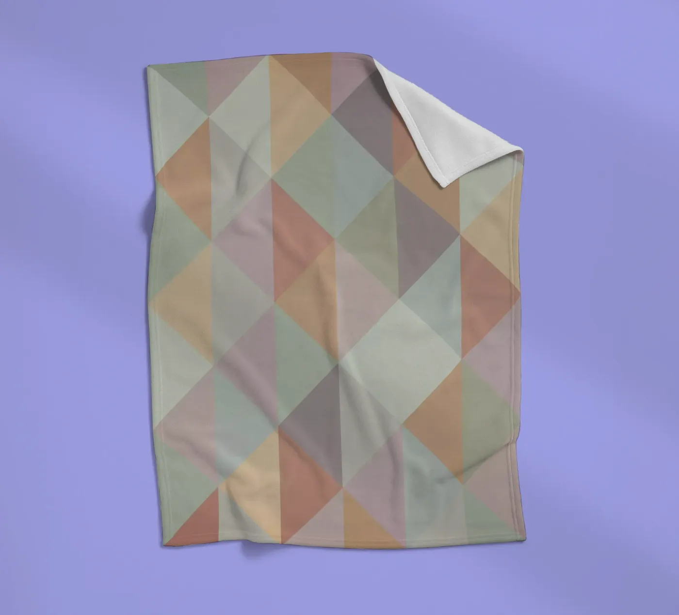 Colorful triangle pattern fleece blanket by Metron