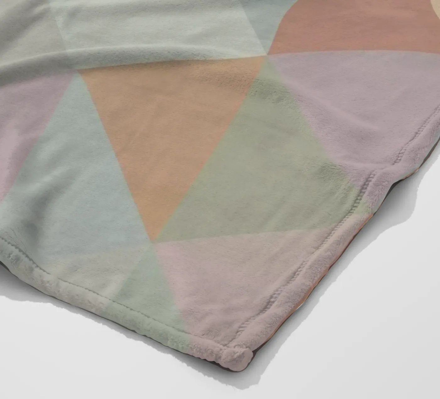 Colorful triangle pattern fleece blanket by Metron