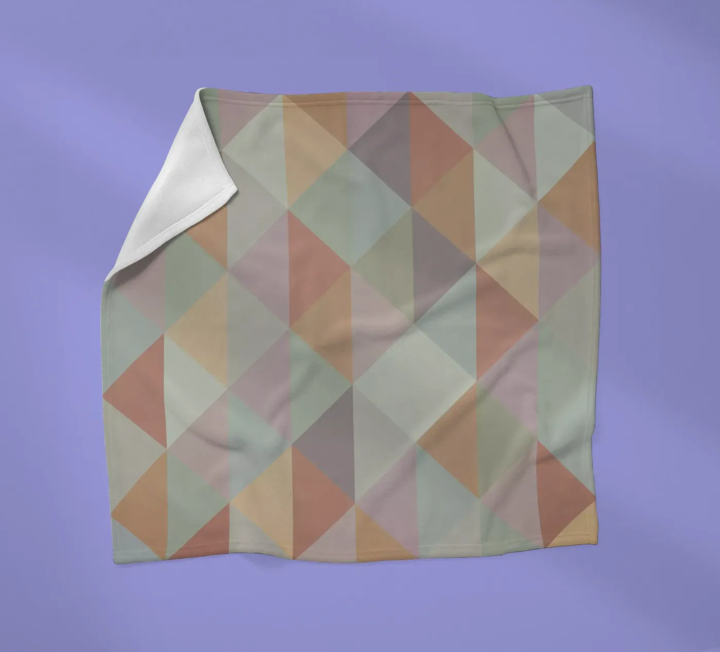 Colorful triangle pattern fleece blanket by Metron