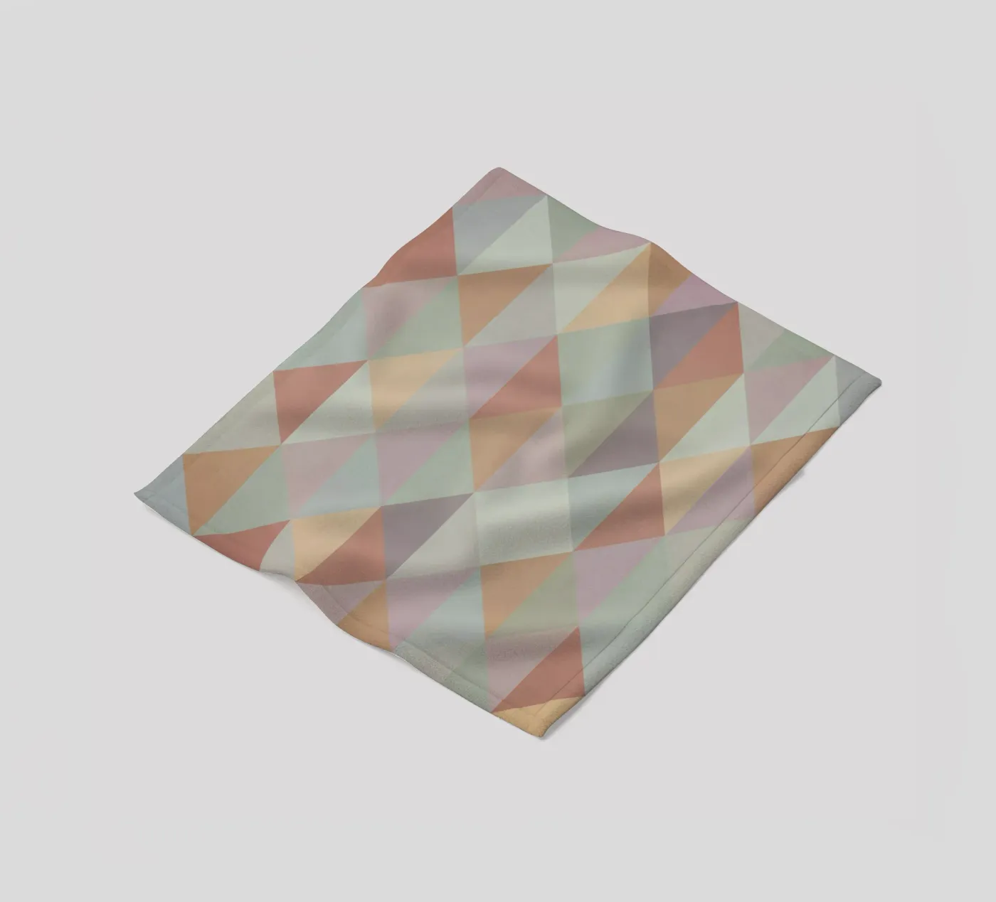 Colorful triangle pattern fleece blanket by Metron