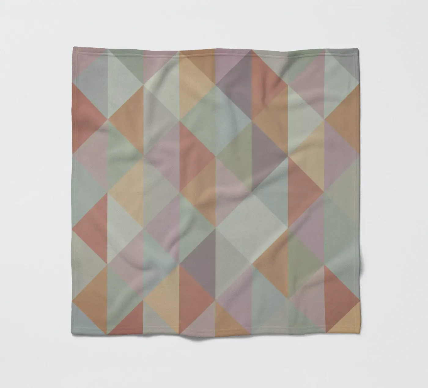 Colorful triangle pattern fleece blanket by Metron