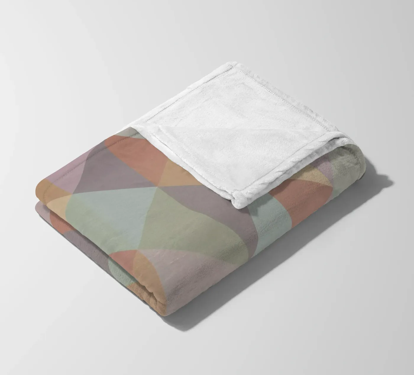 Colorful triangle pattern fleece blanket by Metron