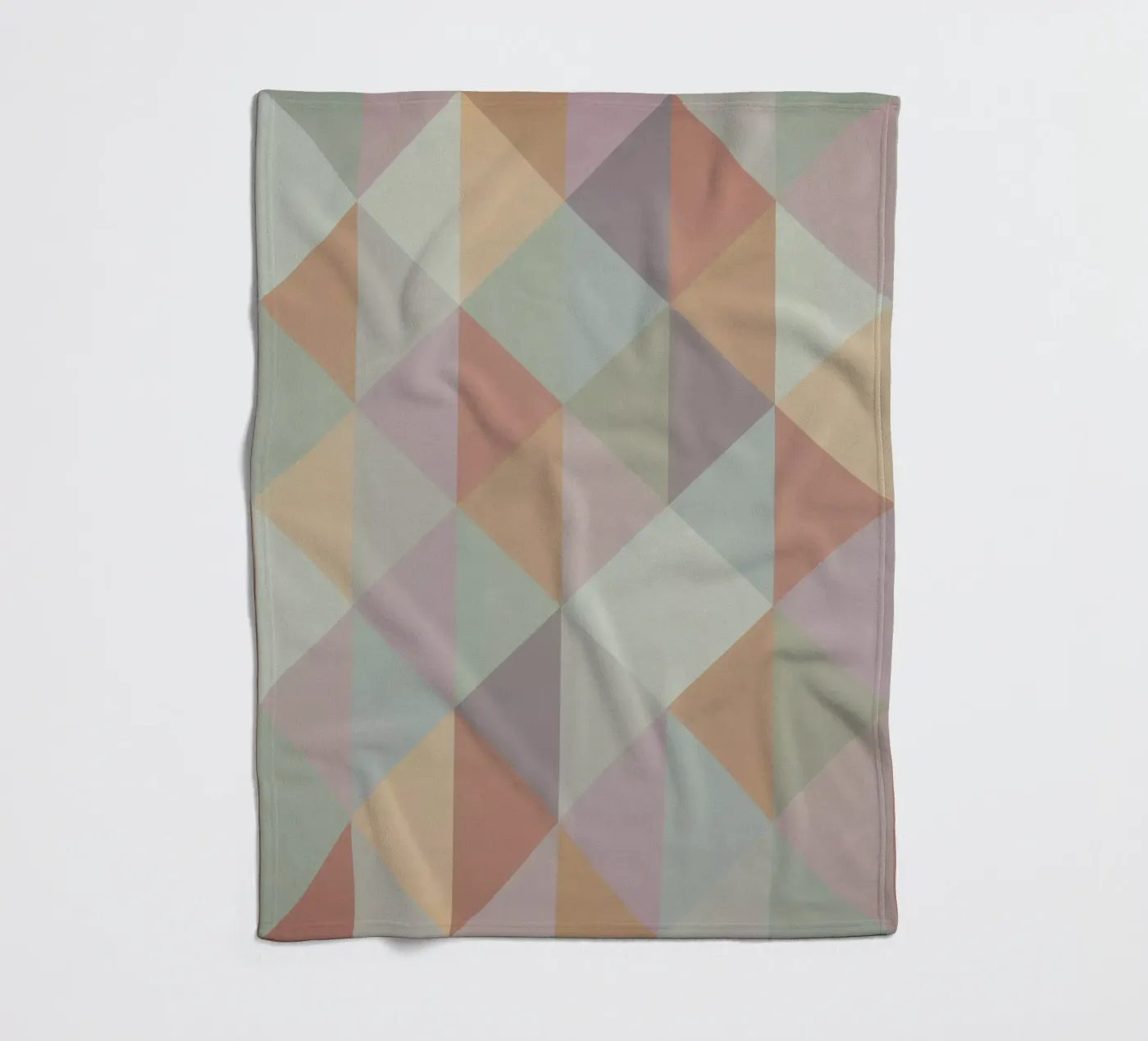 Colorful triangle pattern fleece blanket by Metron