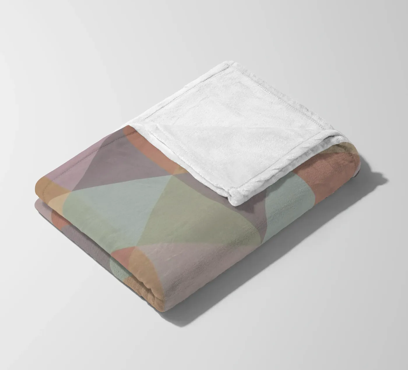 Colorful triangle pattern fleece blanket by Metron
