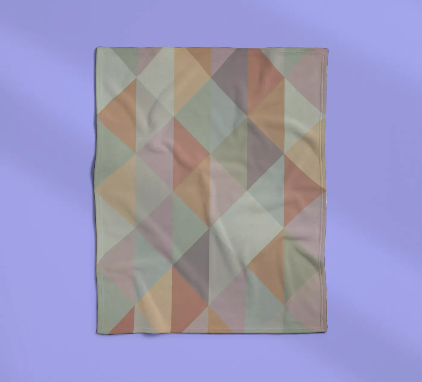 Colorful triangle pattern fleece blanket by Metron