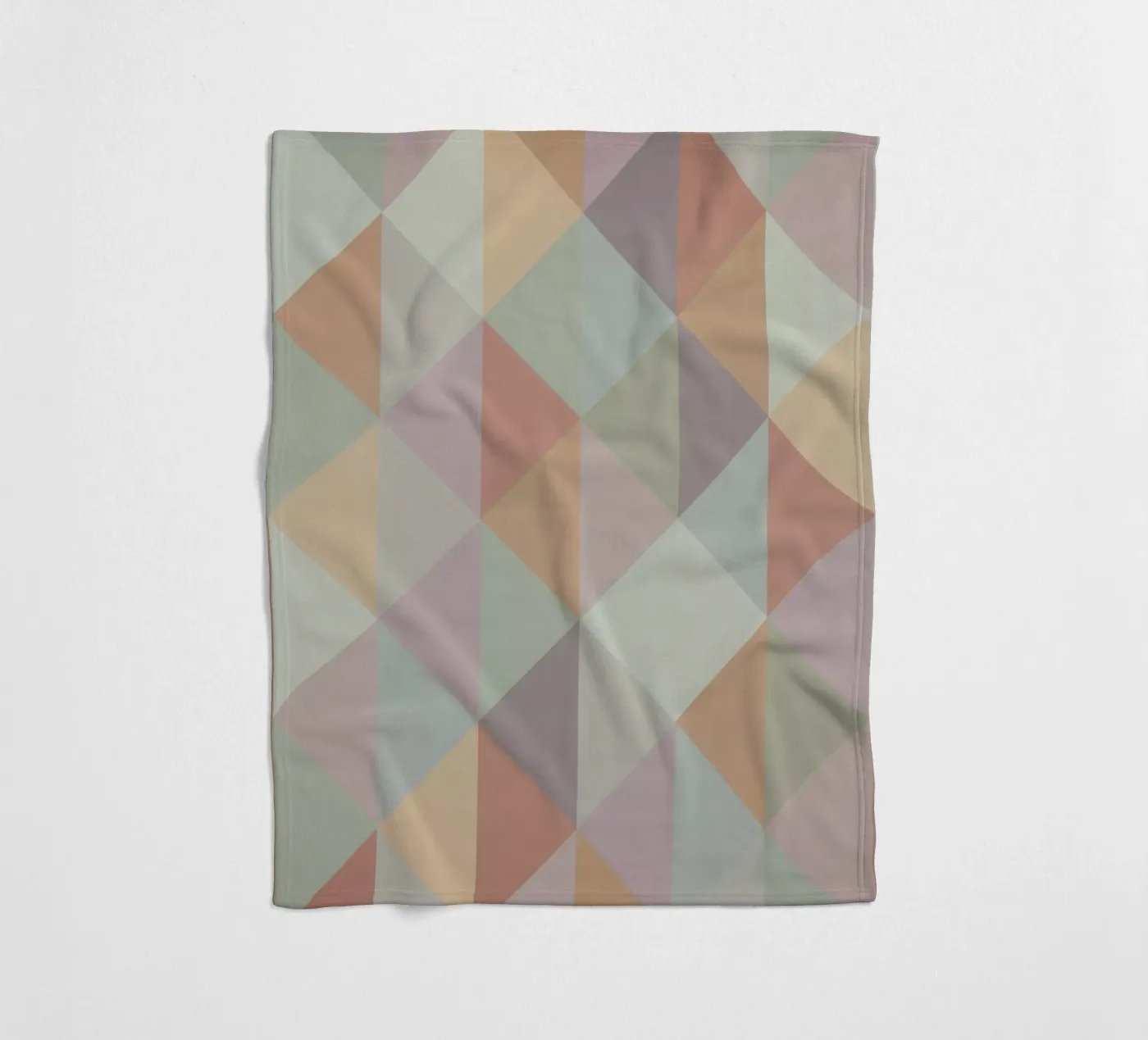 Colorful triangle pattern fleece blanket by Metron