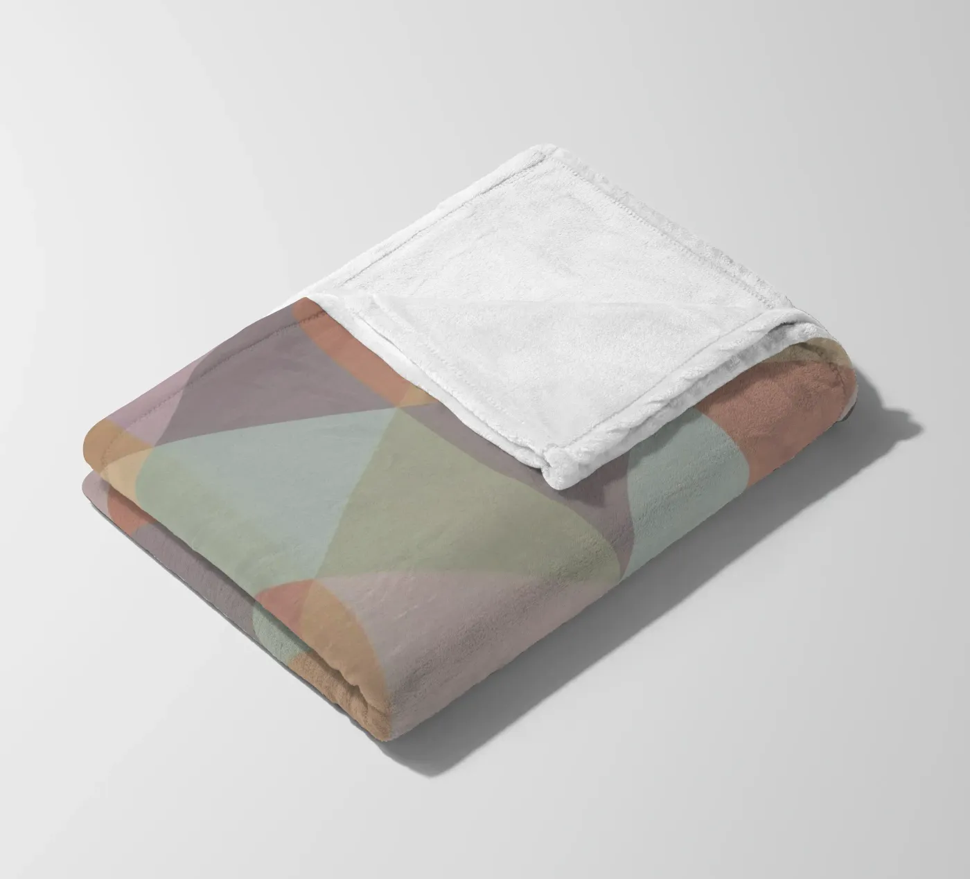 Colorful triangle pattern fleece blanket by Metron