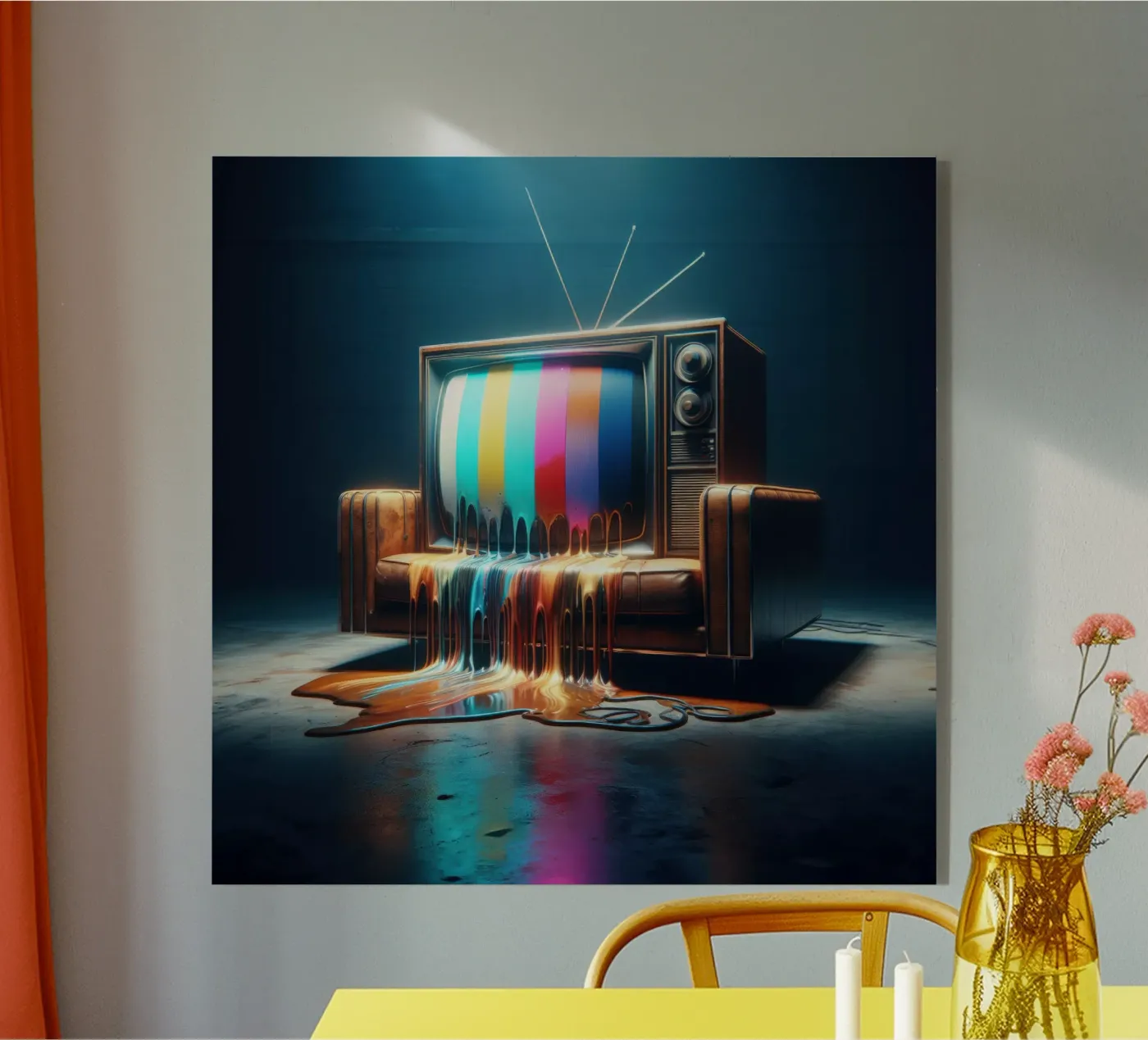 Junk TV plexiglas de Art Unleashed