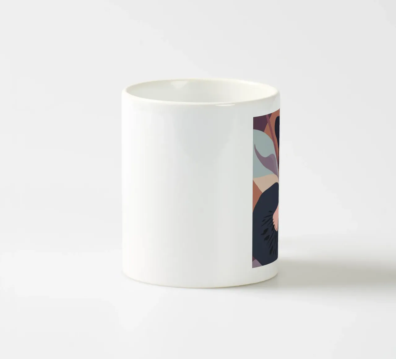 Fogliame pastello color terra tazza in ceramica da Line Fable