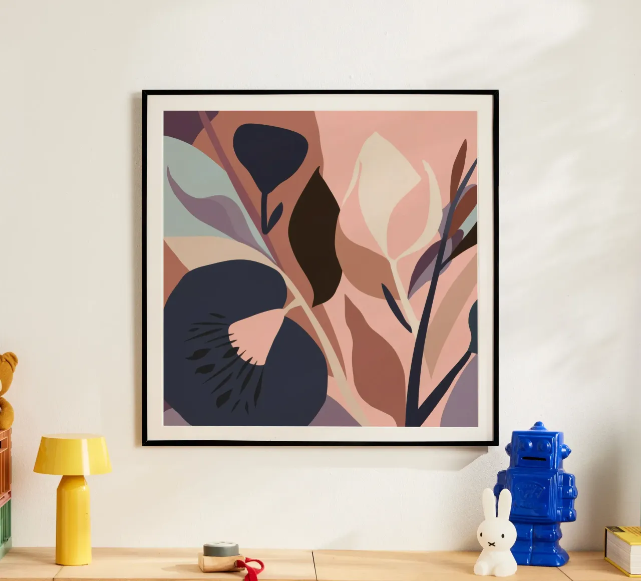 Feuillage terreux pastel poster de Line Fable