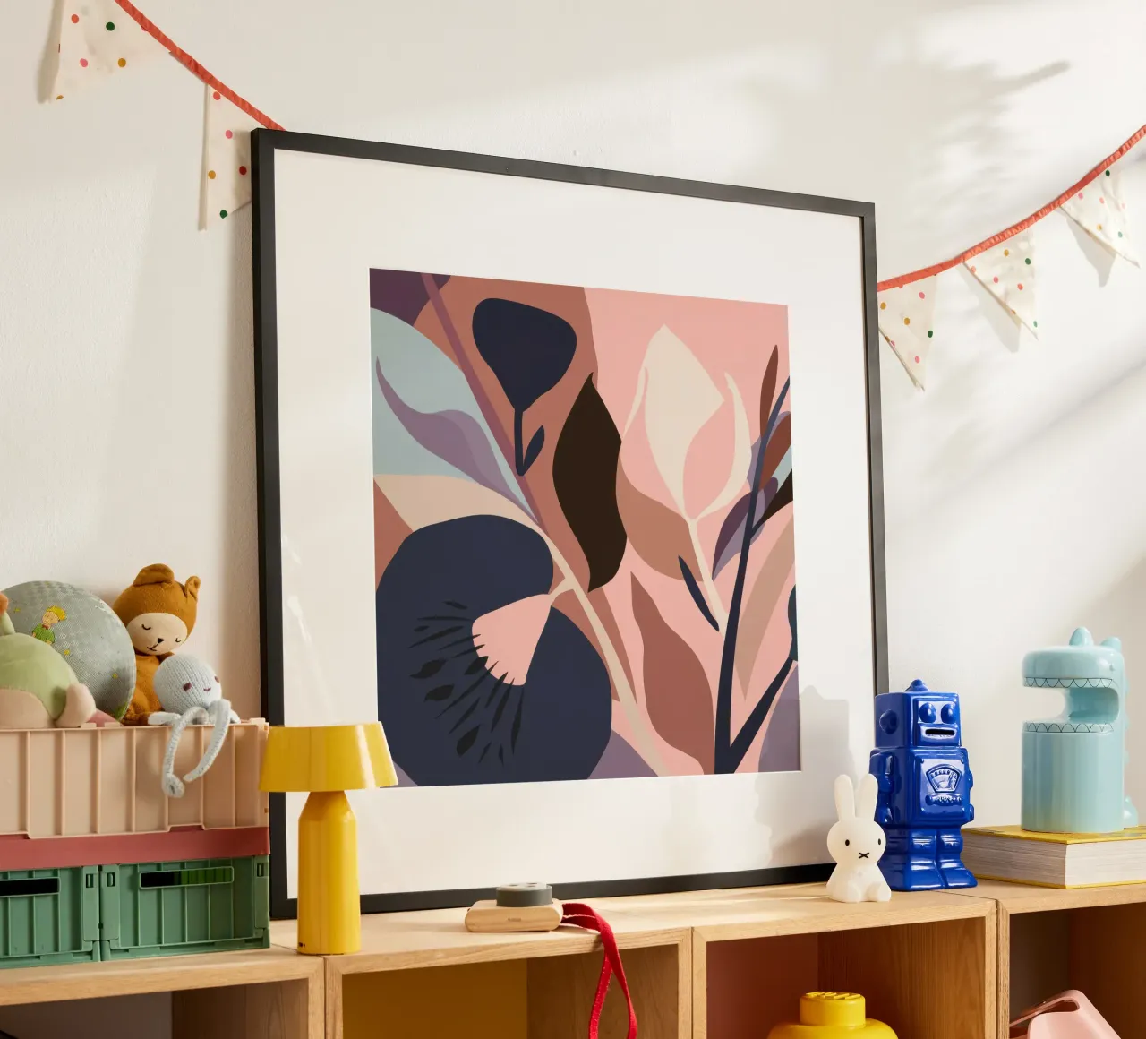 Feuillage terreux pastel poster de Line Fable