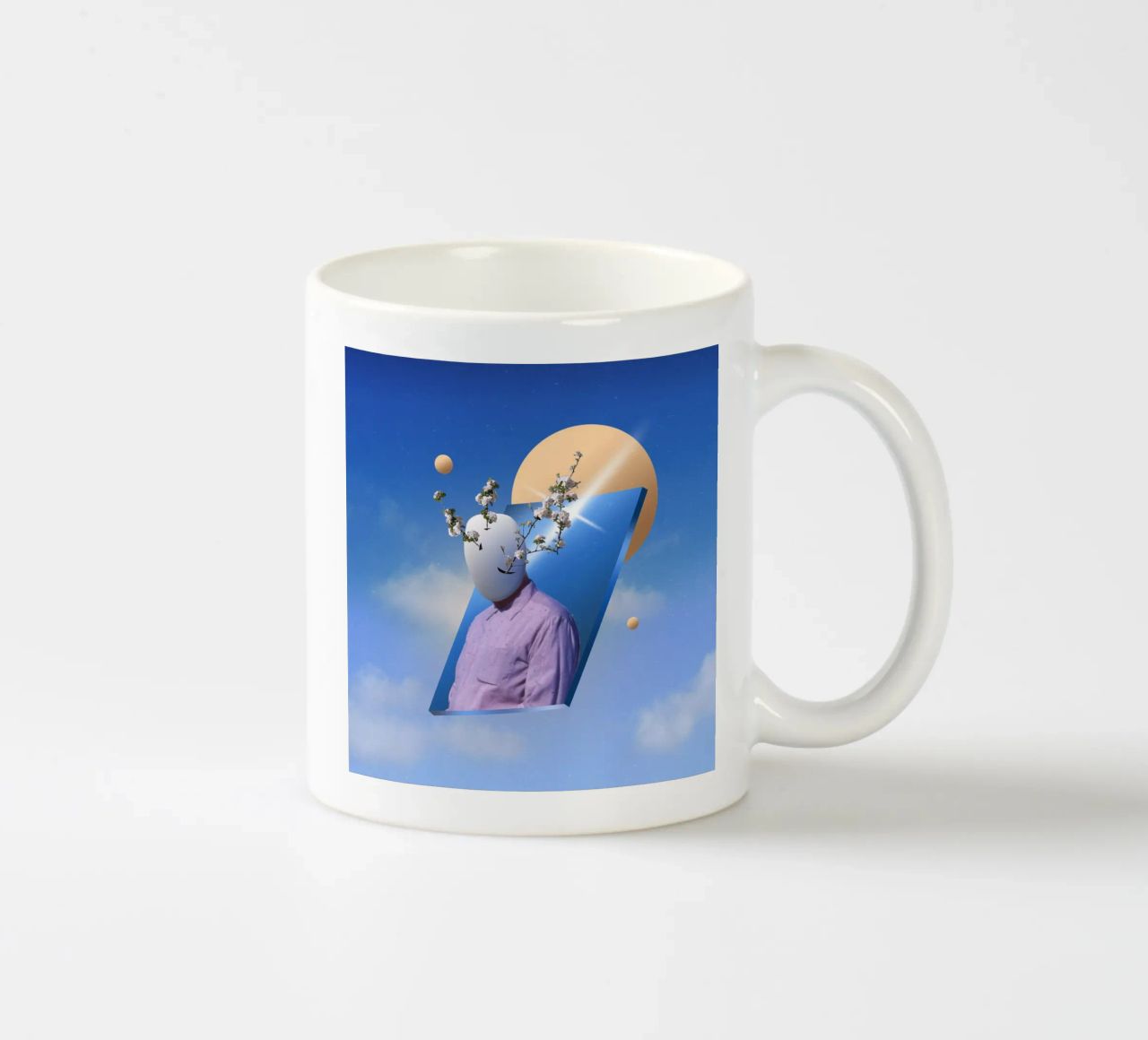 And then suddenly spring tazza in ceramica da Evgeniy Stepanets