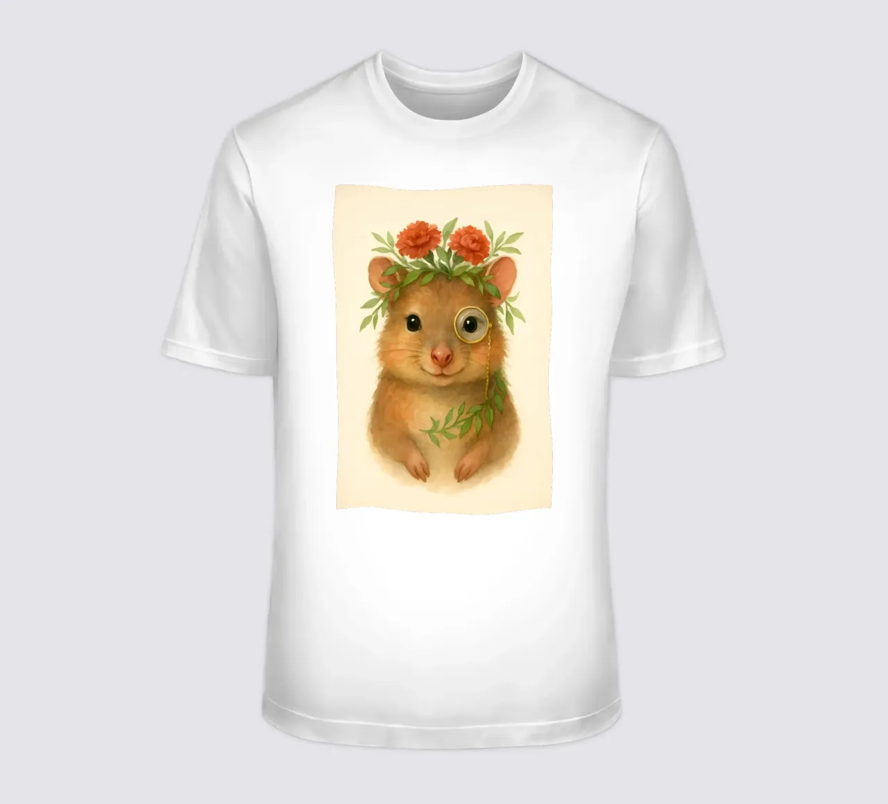 Il criceto botanico: Petali e prospettive t-shirt da Graceful Desine