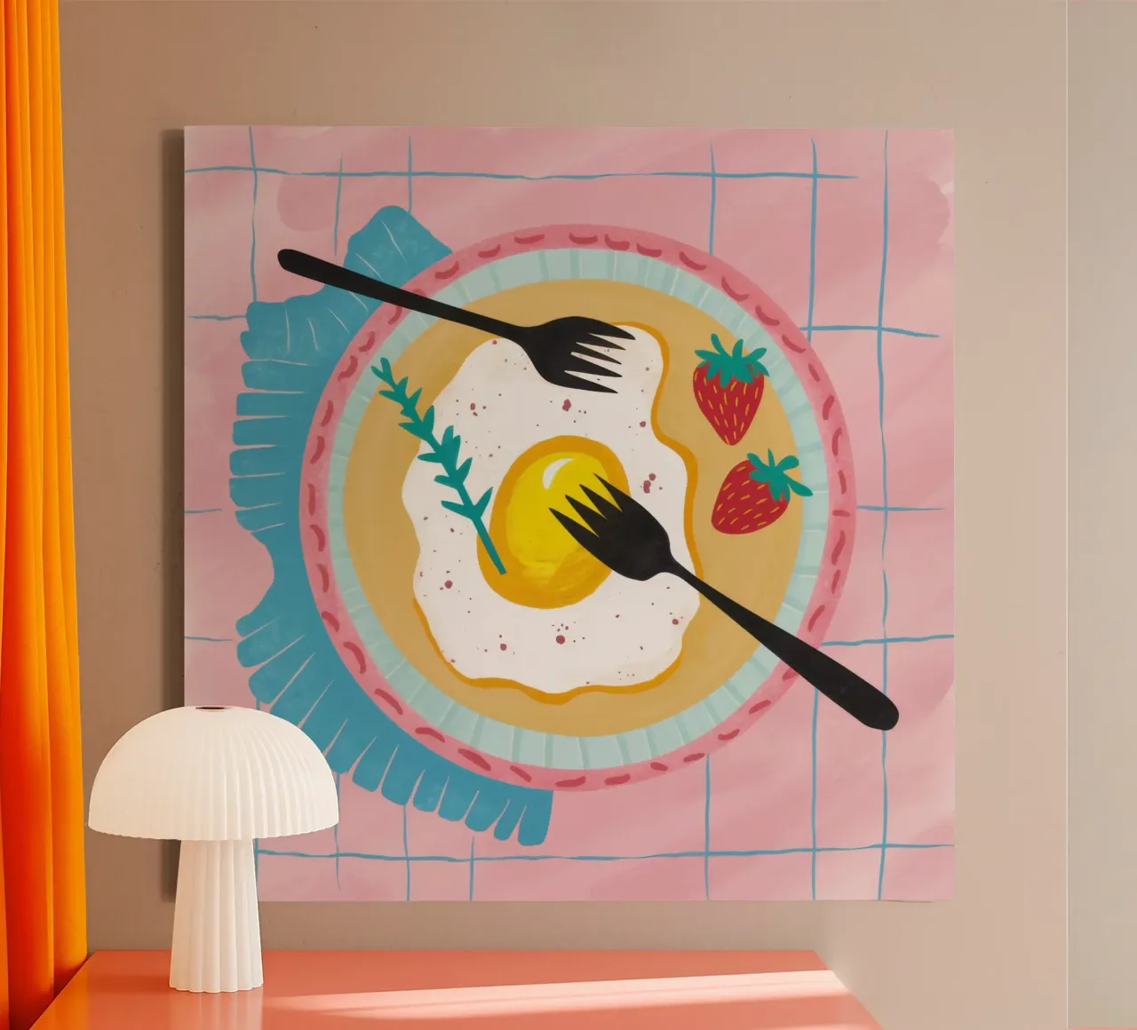 Zonnig Ontbijt canvas met Baklijst van Gaia Viesta