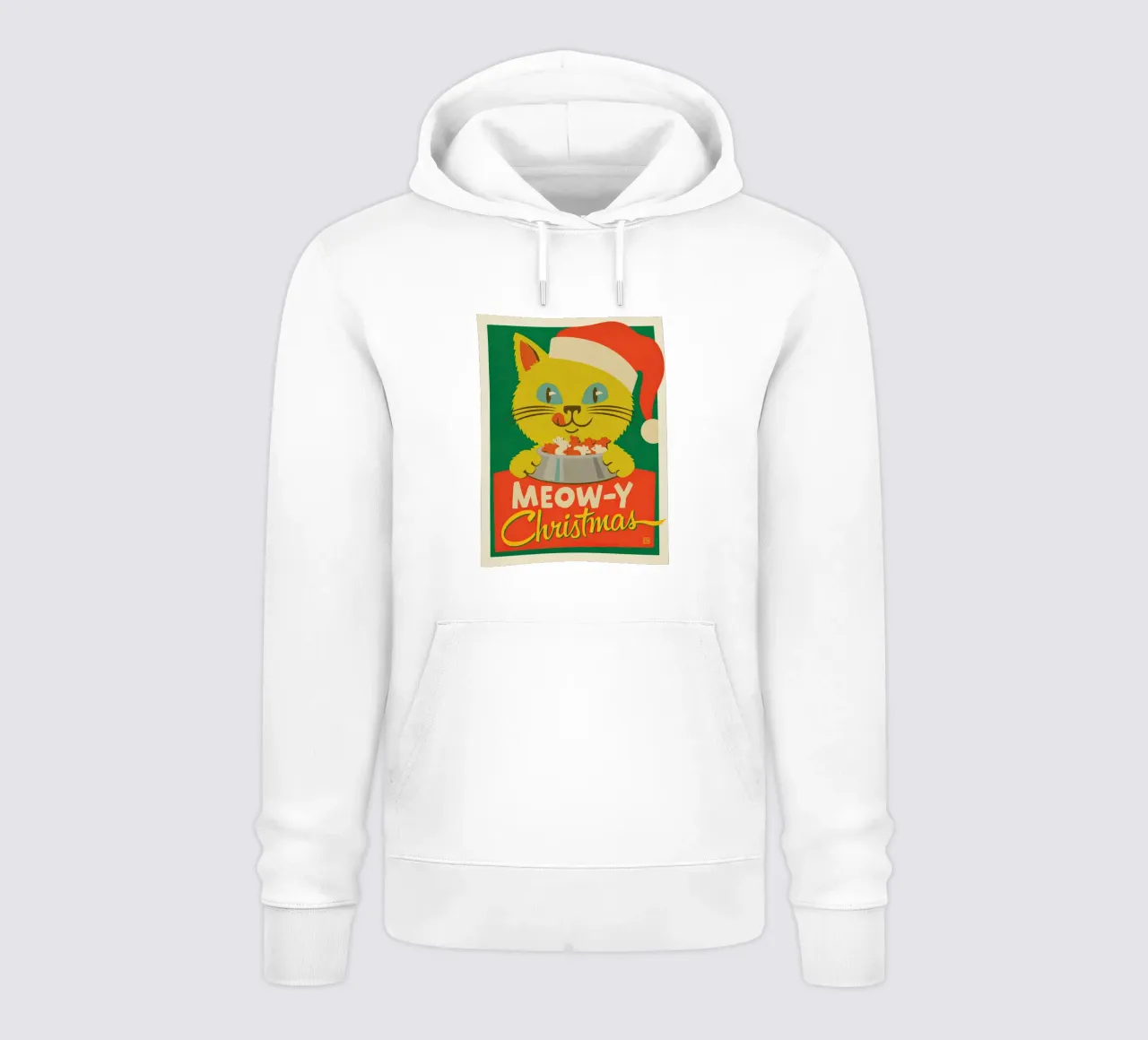 Miau Navidad sudadera con capucha de muench benjamin