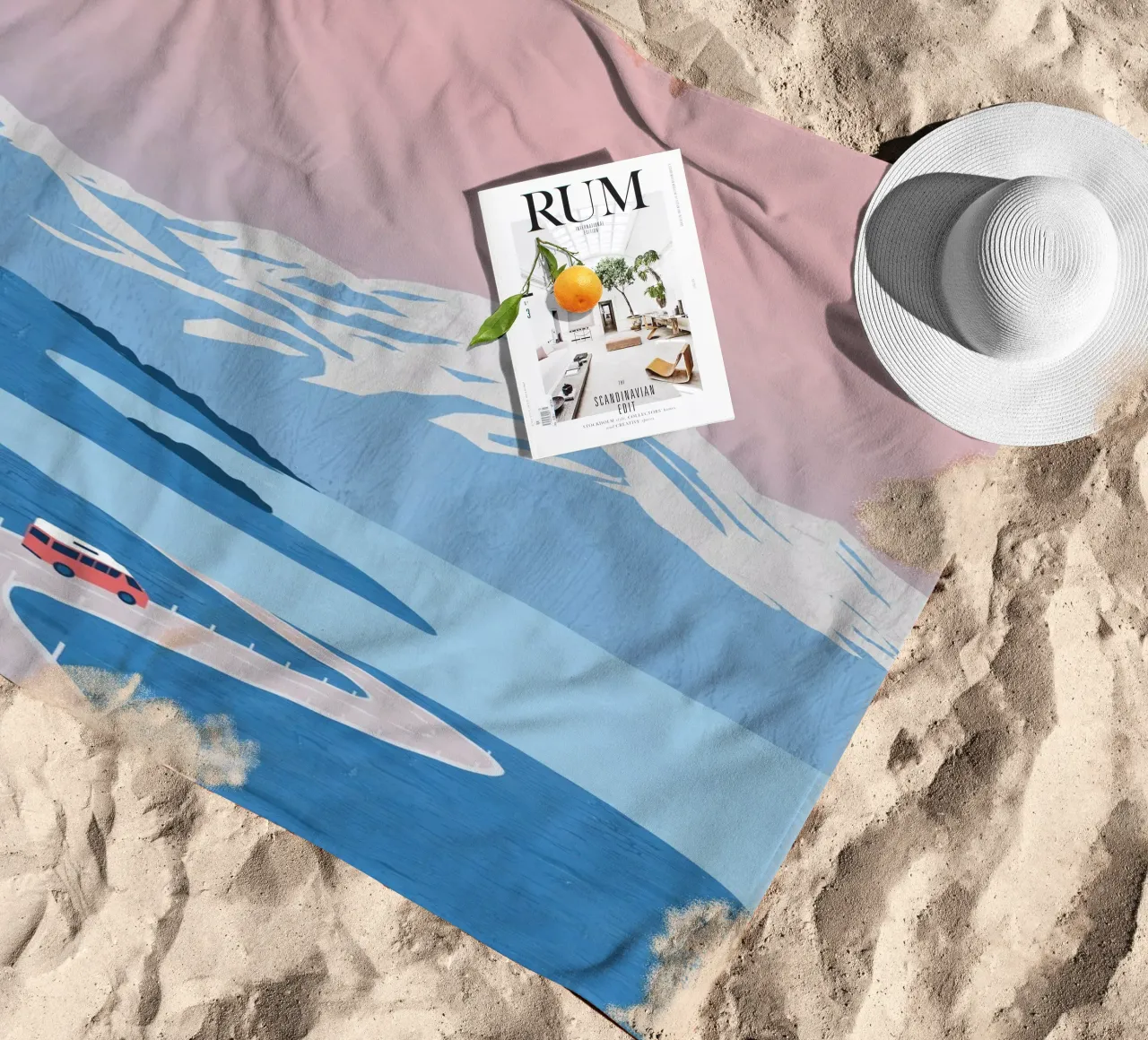 Travel beach towel by Katinka Reinke