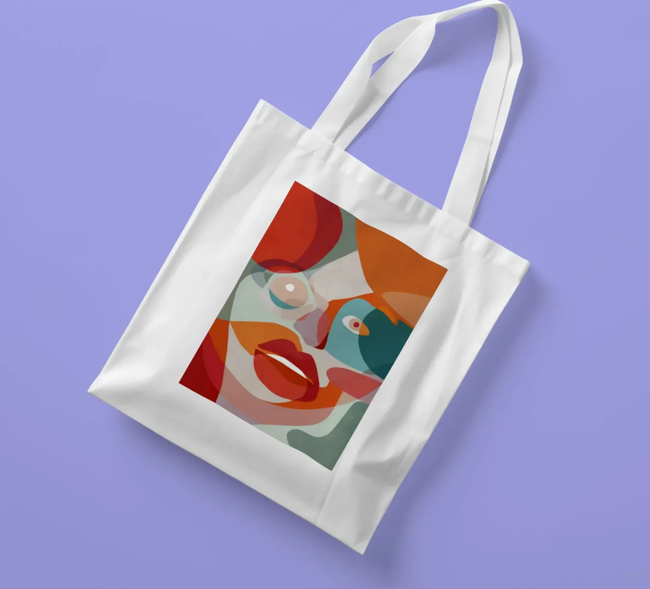 Ritratto di bellezza frammentata borsa in juta da Thistle Bloom