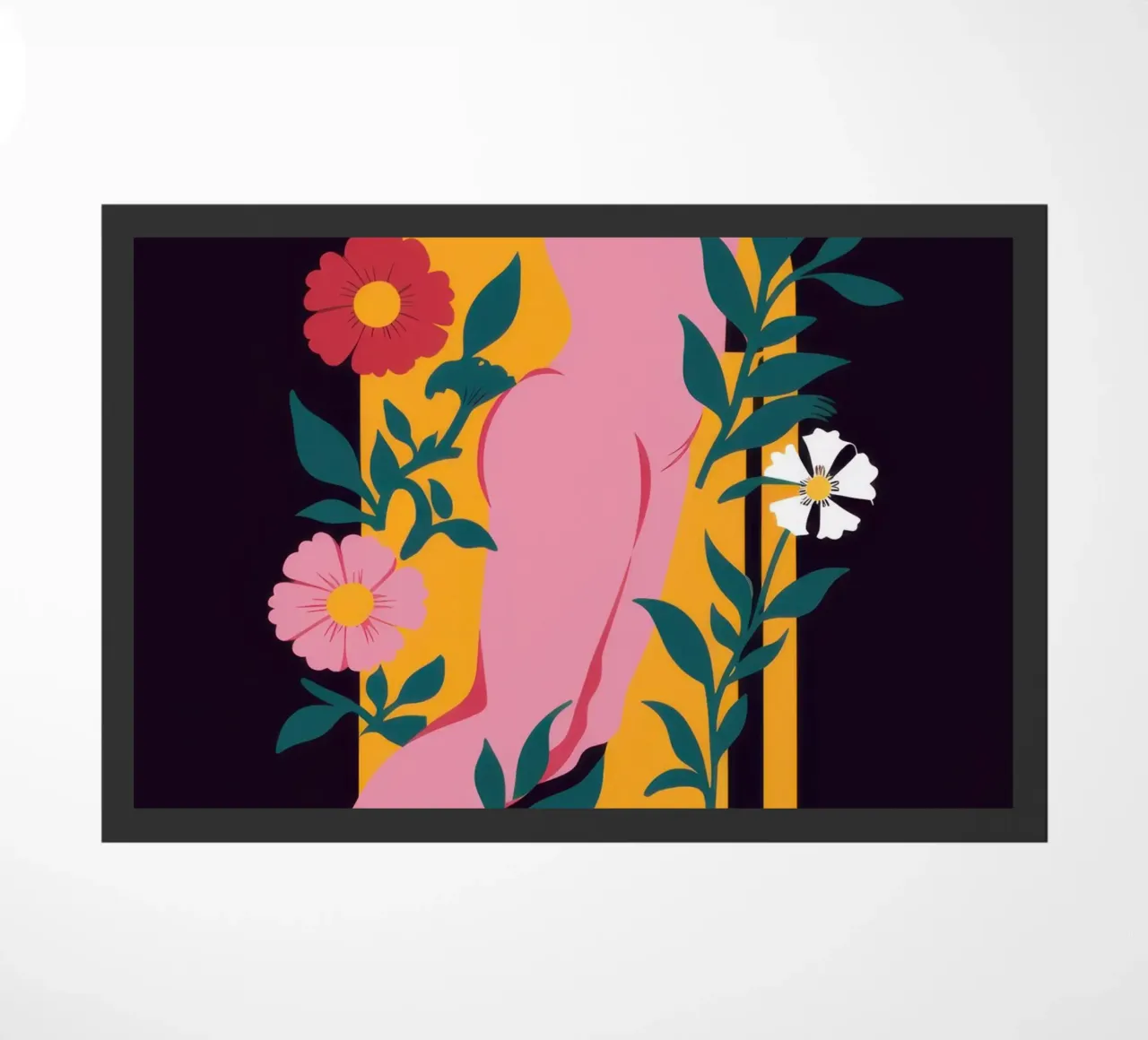 Dea floreale nuda zerbino da Obs Canvas