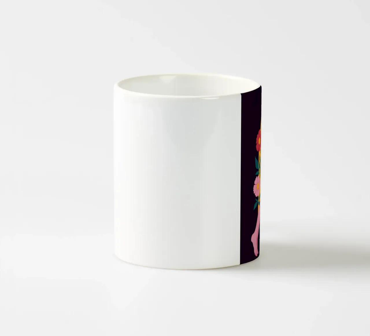 Dea floreale nuda tazza in ceramica da Obs Canvas
