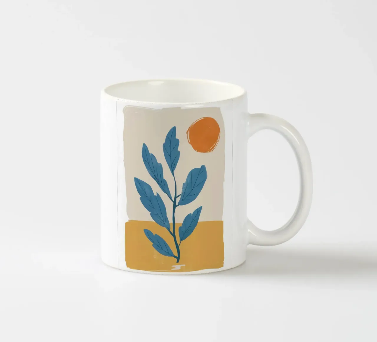 Calma botanica cerulea tazza in ceramica da Gaia Viesta