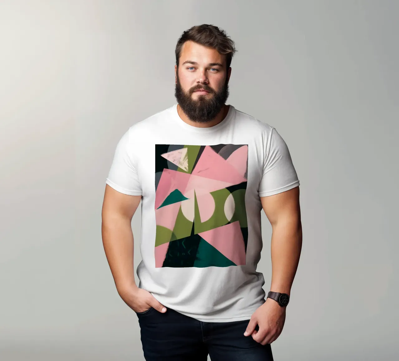 Frammento geometrico astratto t-shirt da Line Fable