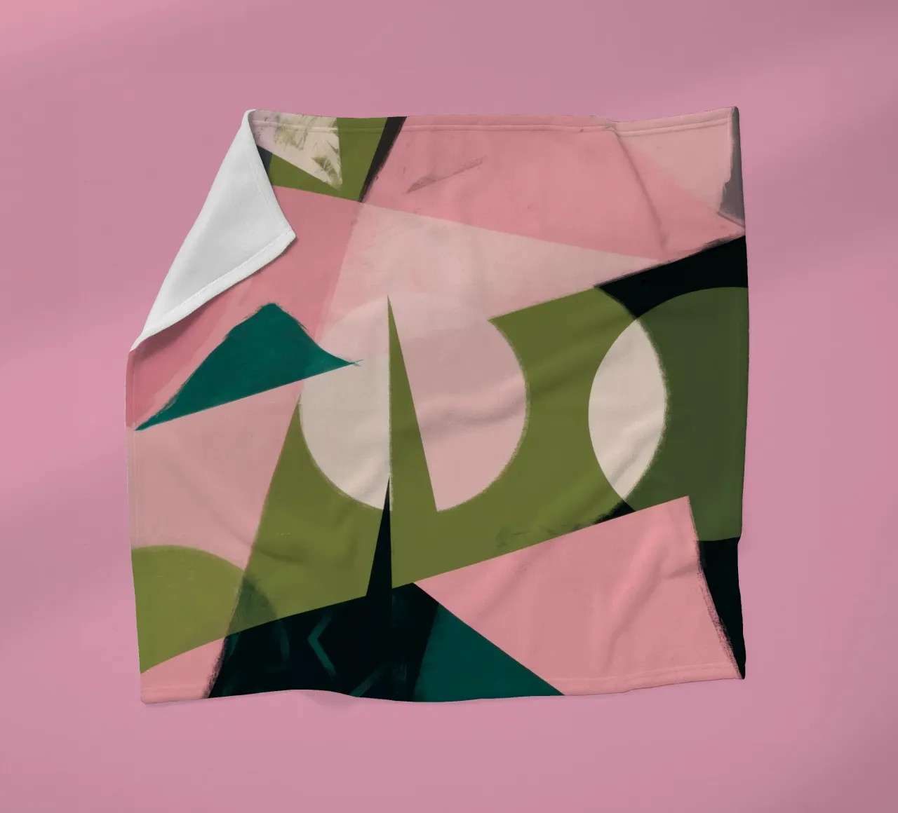 Frammento geometrico astratto coperta in pile da Line Fable