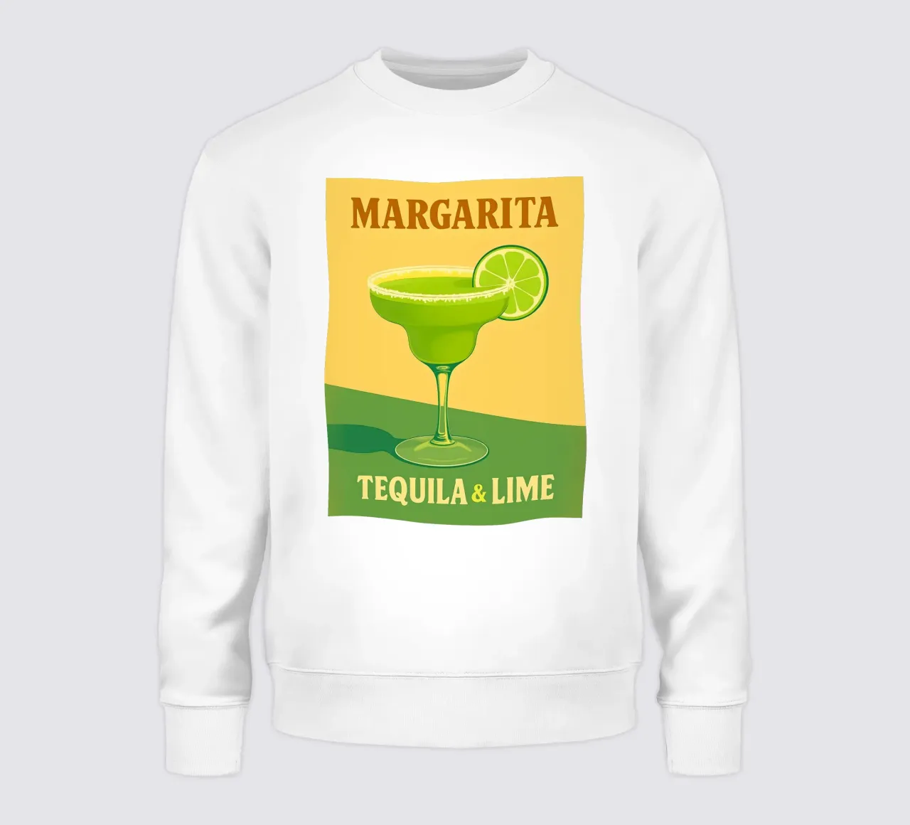 Margarita Tequila & Lime Cocktail Illustration felpa da 🥝 KIWI STORE