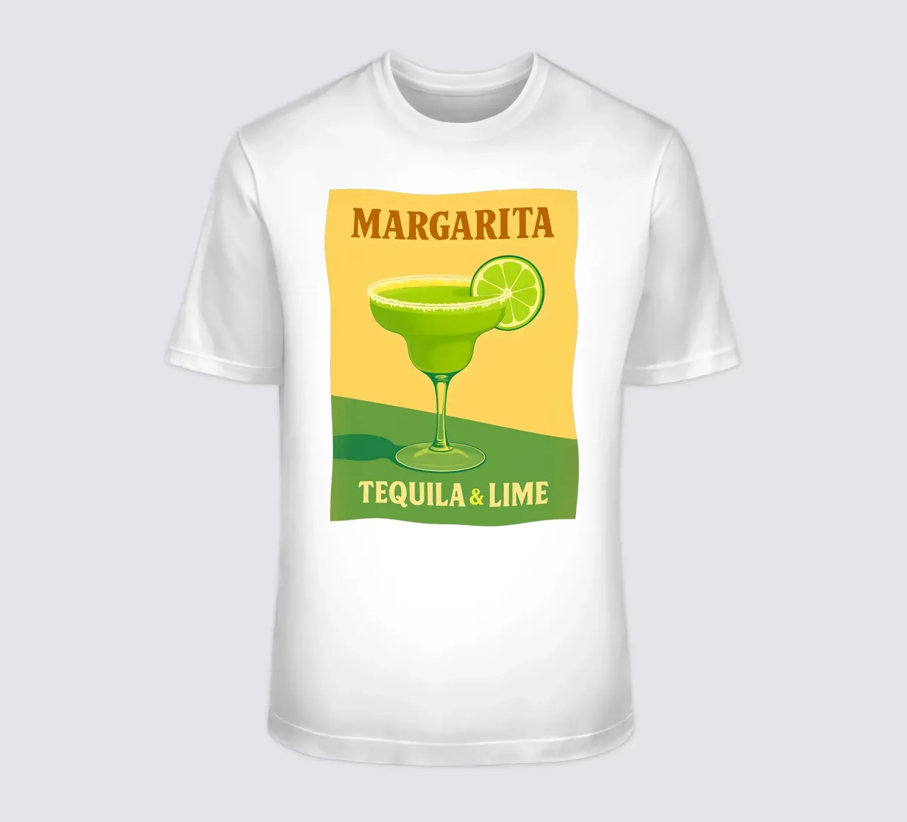 Margarita Tequila & Lime Cocktail Illustration t-shirt da 🥝 KIWI STORE