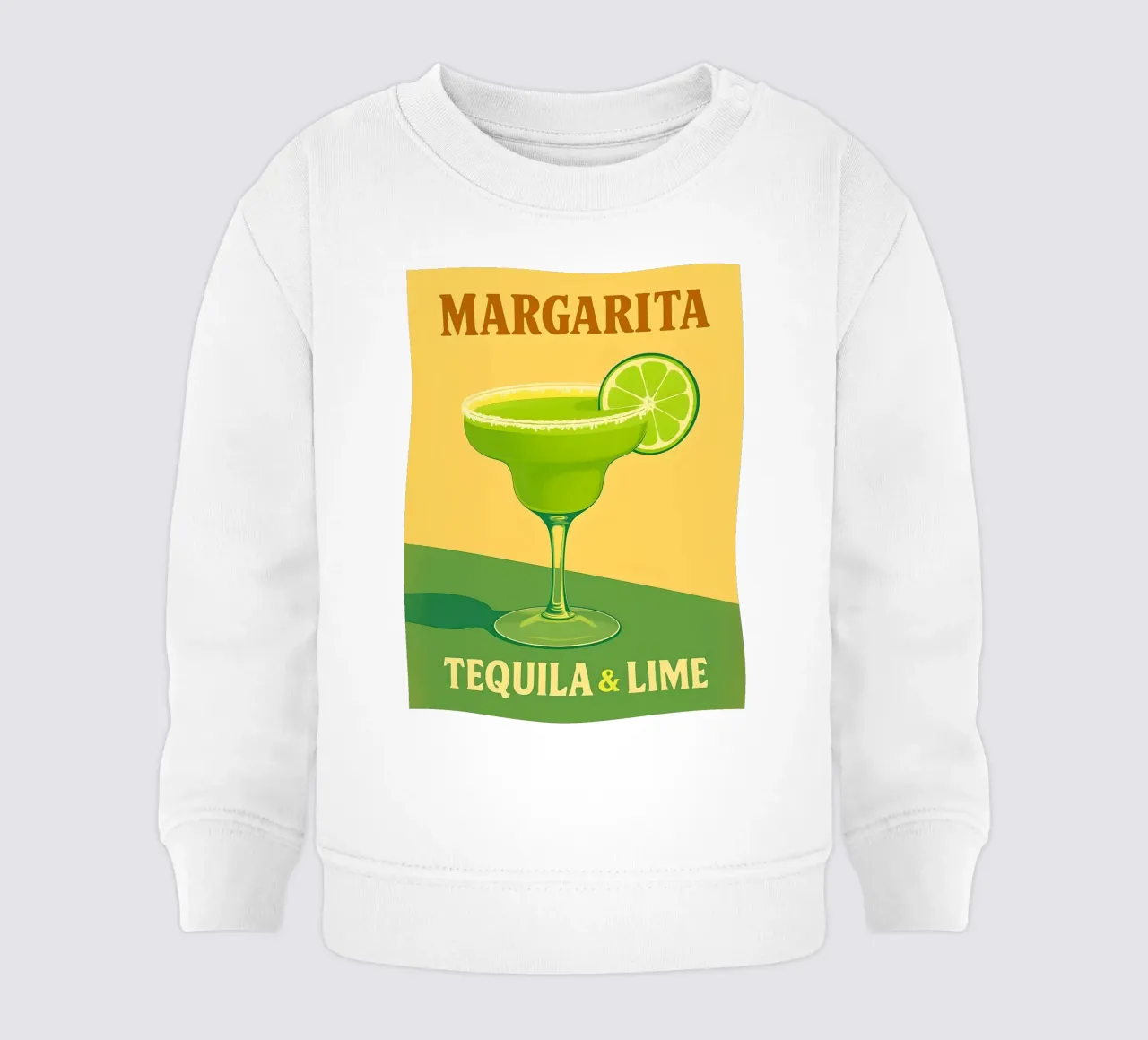 Margarita Tequila & Limette Cocktail Illustration Baby Sweatshirt von 🥝 KIWI STORE