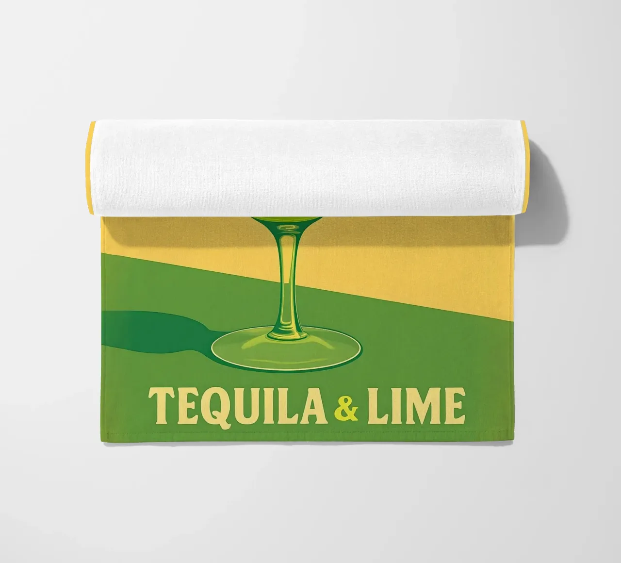 Margarita Tequila & Lime Cocktail Illustration telo mare da 🥝 KIWI STORE