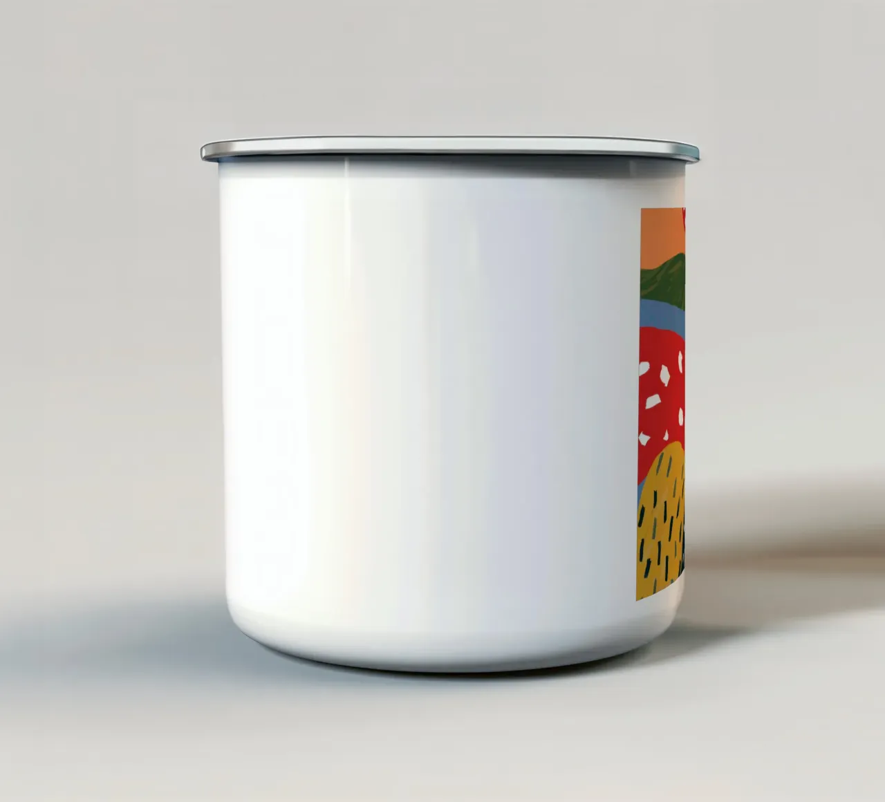 Pavimento di bosco Astratto tazza in smalto da Thistle Bloom