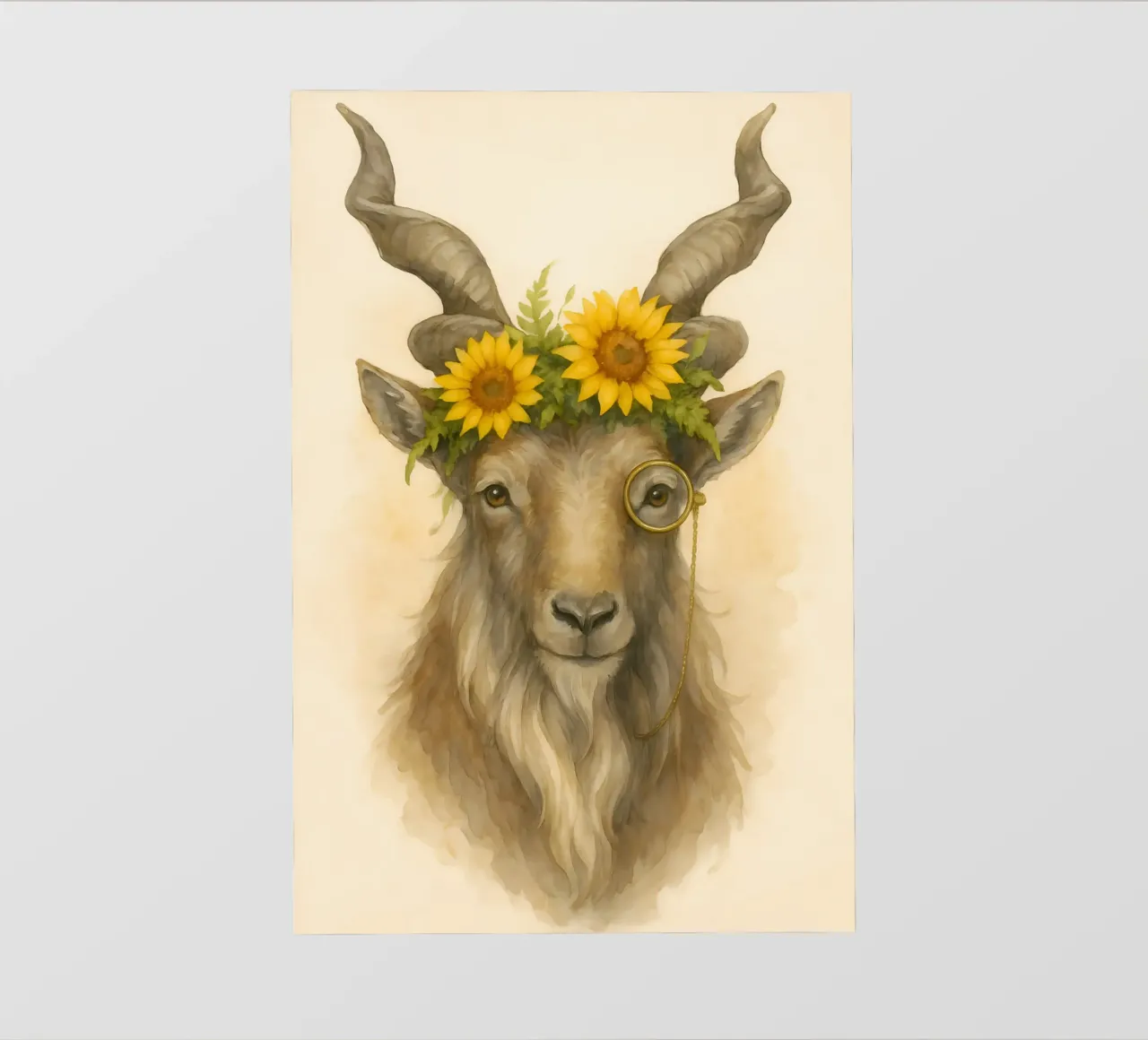 Sunbeam Sage: The Noble Goat photo wallpaper by Graceful Desine