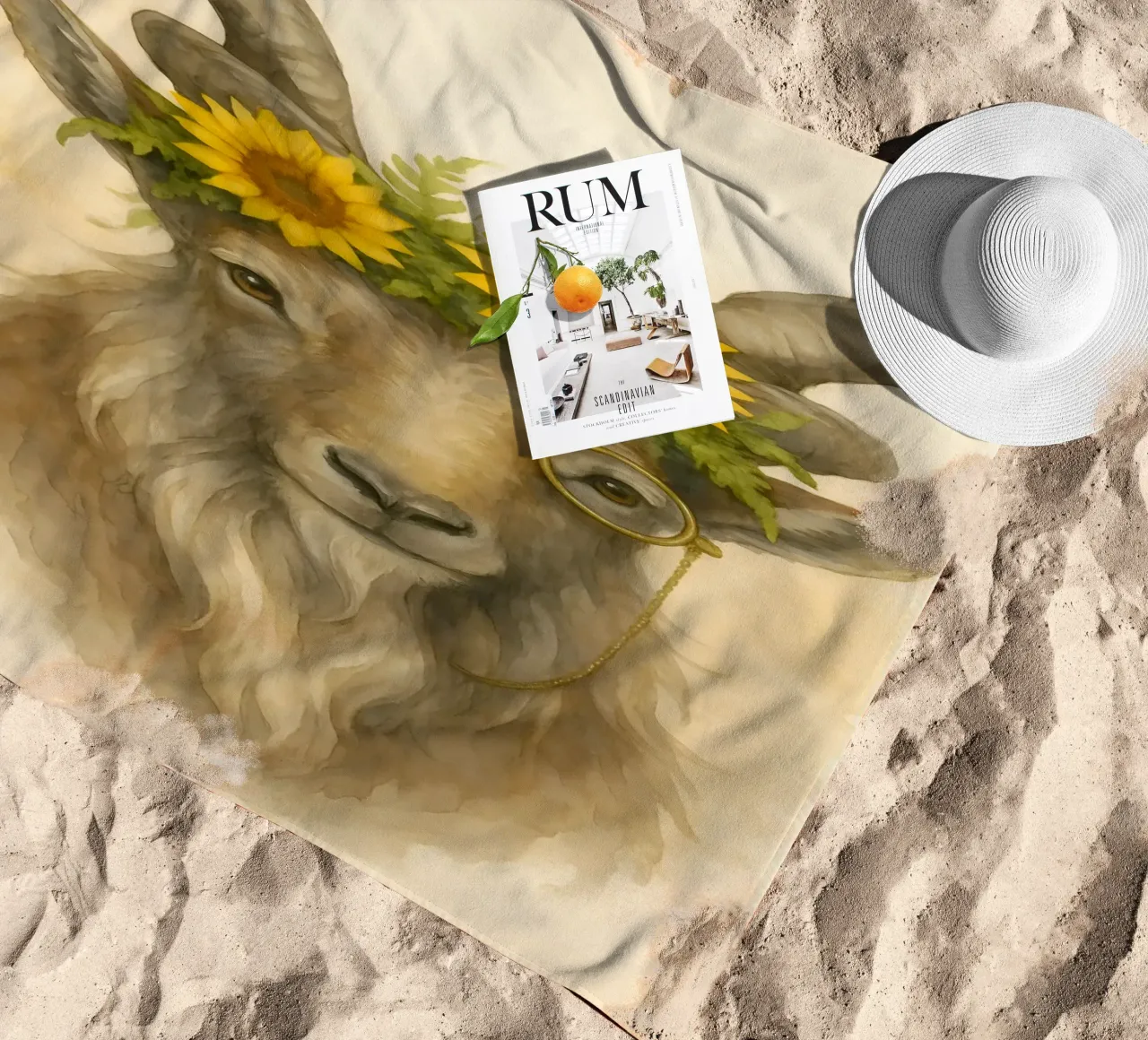 Salvia Sunbeam: la capra nobile telo mare da Graceful Desine