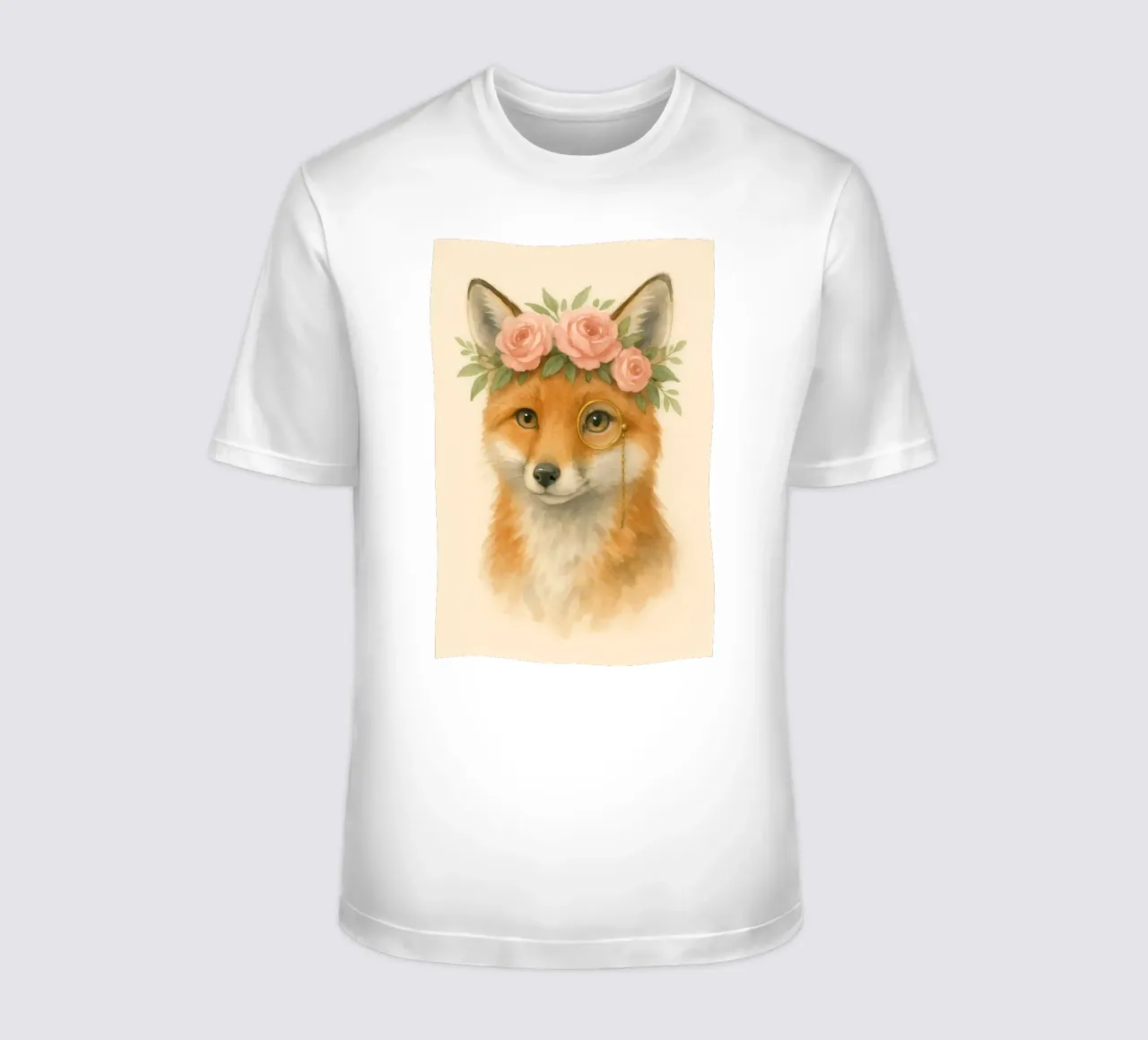 Volpe floreale: Lo studioso gentile t-shirt da Graceful Desine