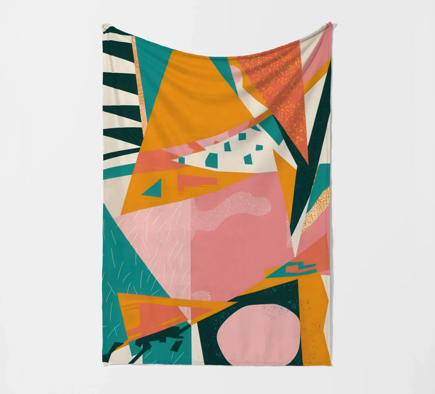 Versplinterde zon Collage fleecedeken van Obs Canvas