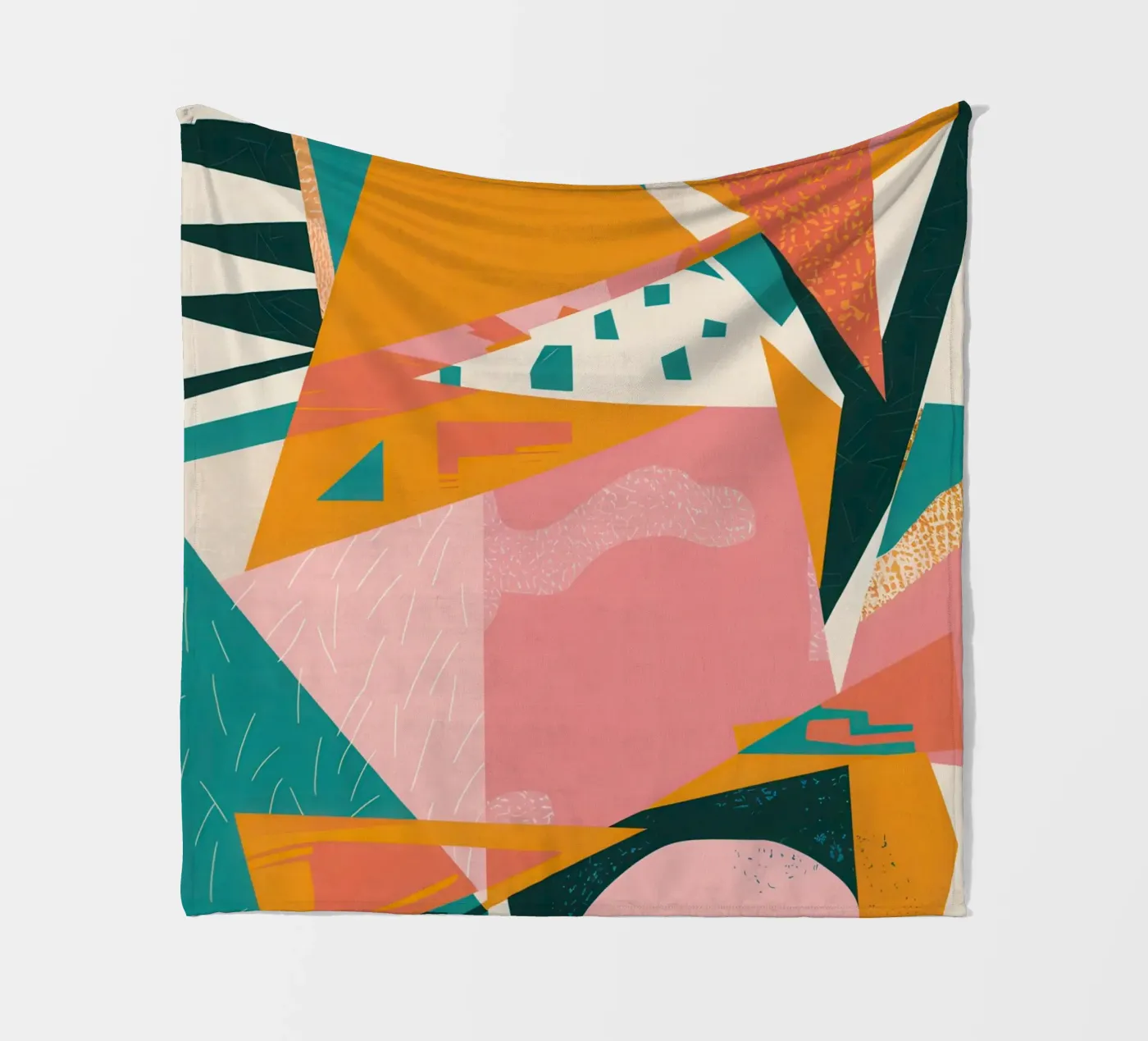 Versplinterde zon Collage fleecedeken van Obs Canvas