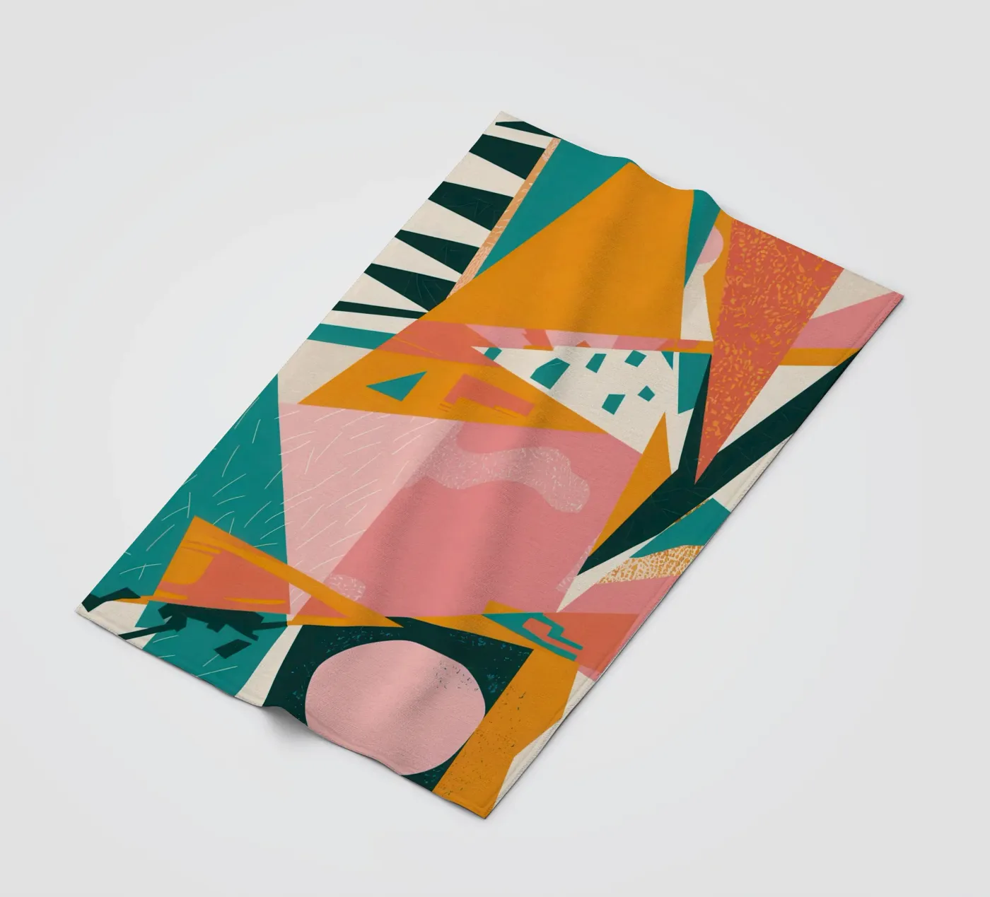 Versplinterde zon Collage fleecedeken van Obs Canvas