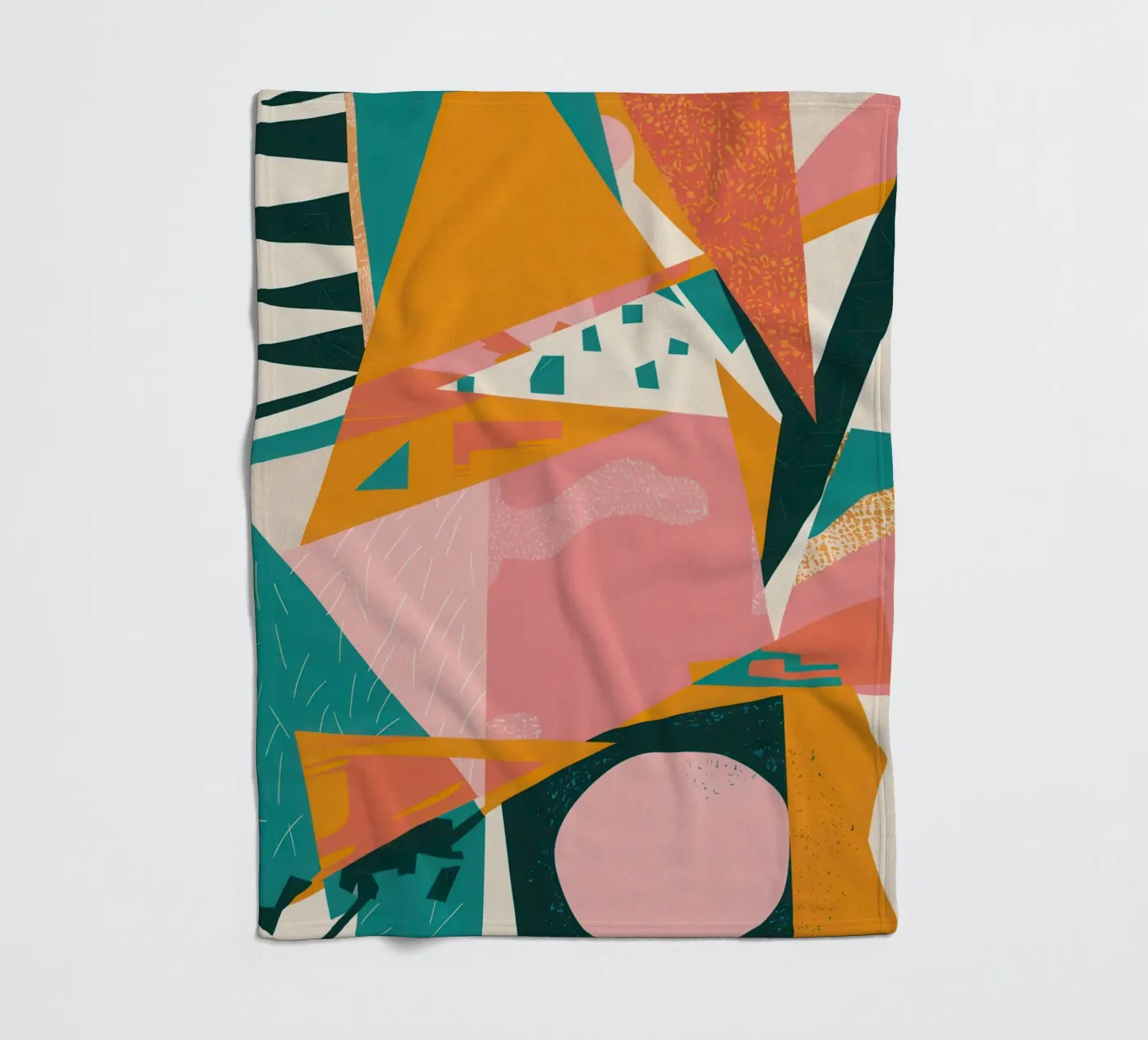 Versplinterde zon Collage fleecedeken van Obs Canvas