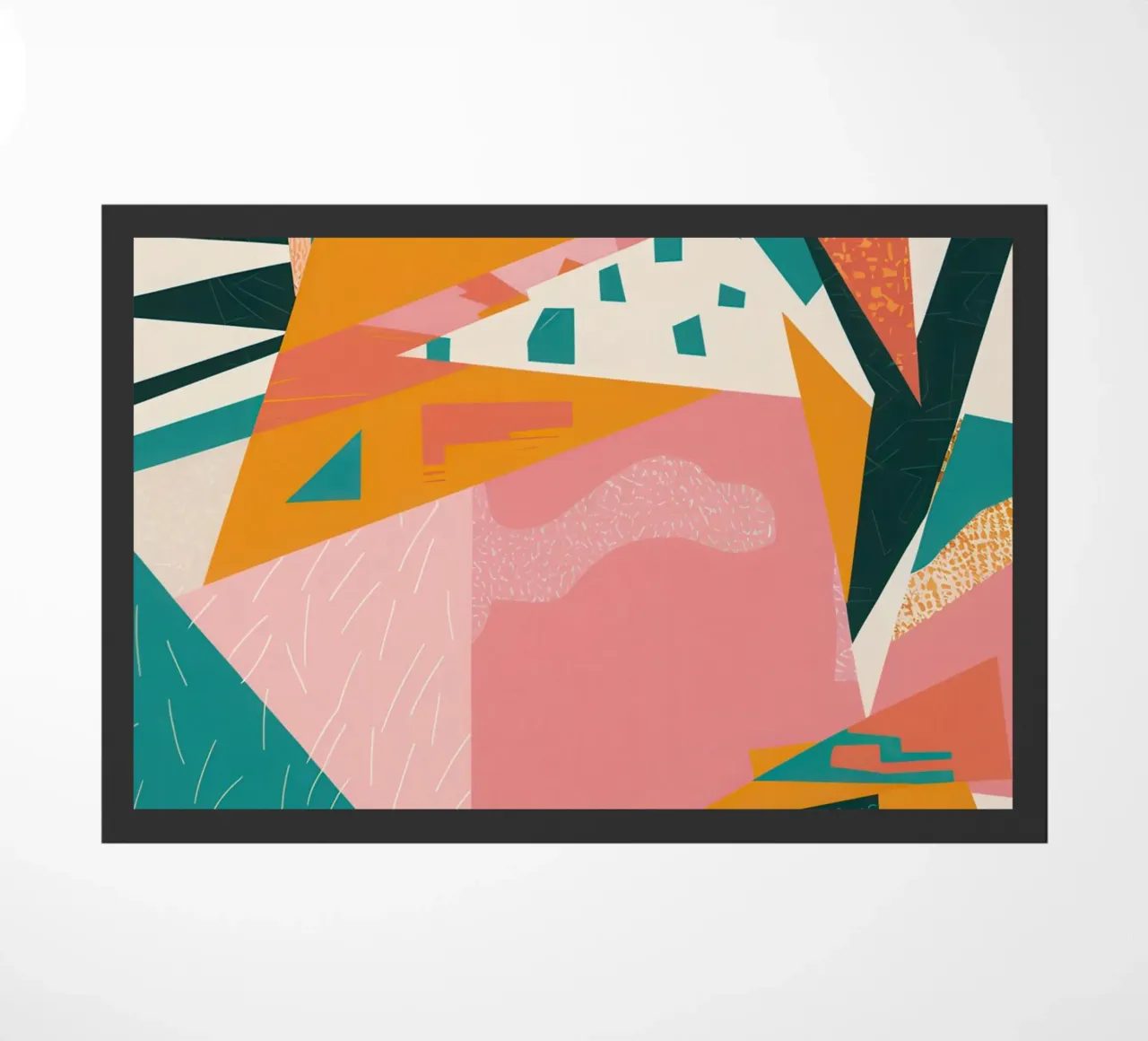 Versplinterde zon Collage deurmat van Obs Canvas