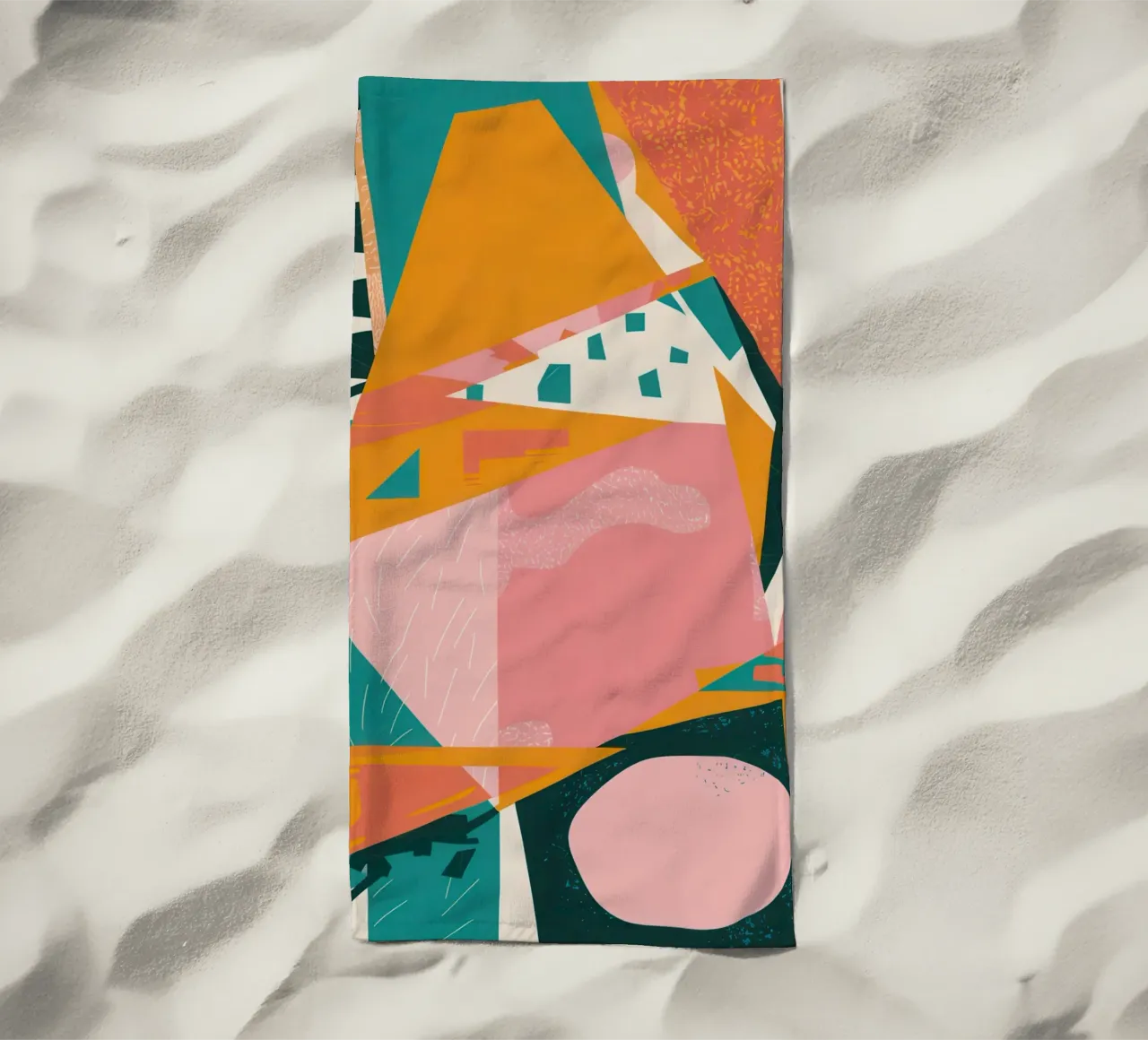 Collage Sole infranto telo mare da Obs Canvas