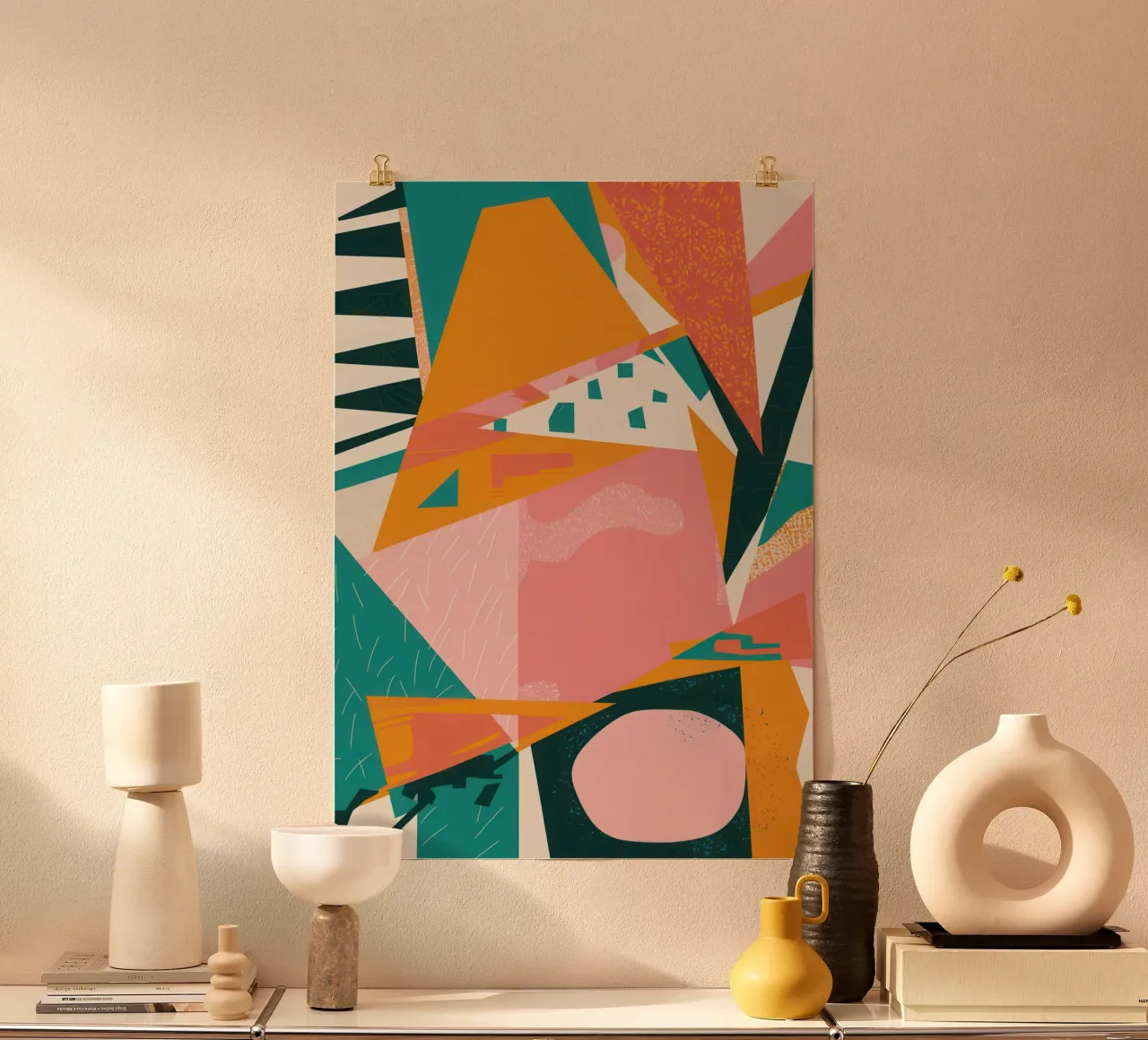 Collage Sole infranto poster da Obs Canvas