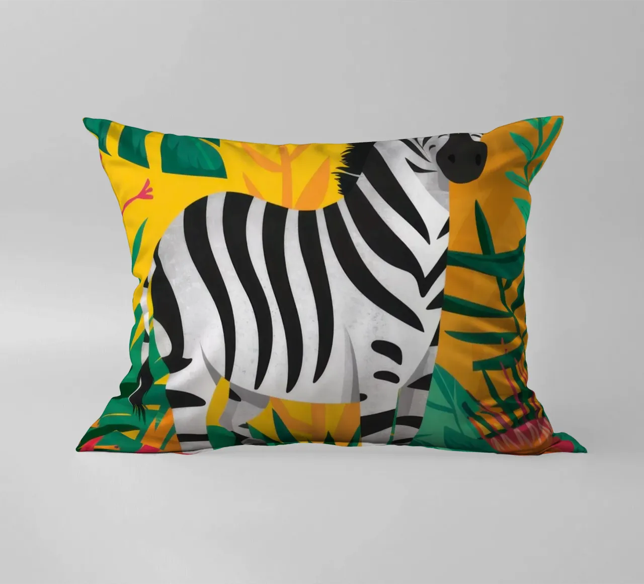 Jungle Zebra Majesty cuscino da Line Fable