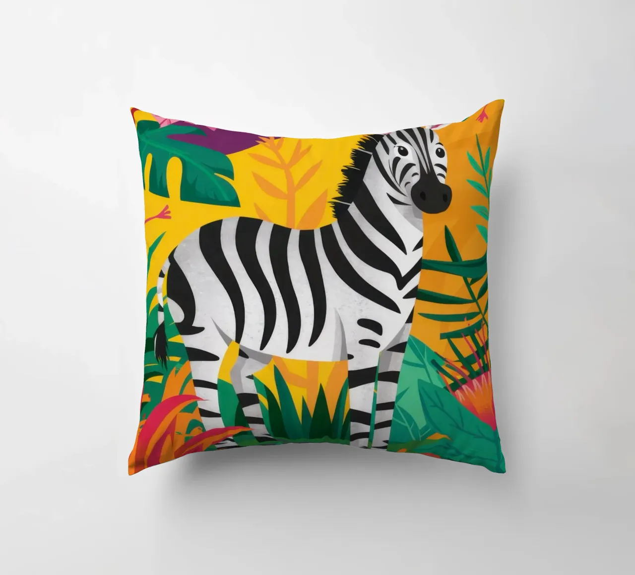 Jungle Zebra Majesty cuscino da Line Fable