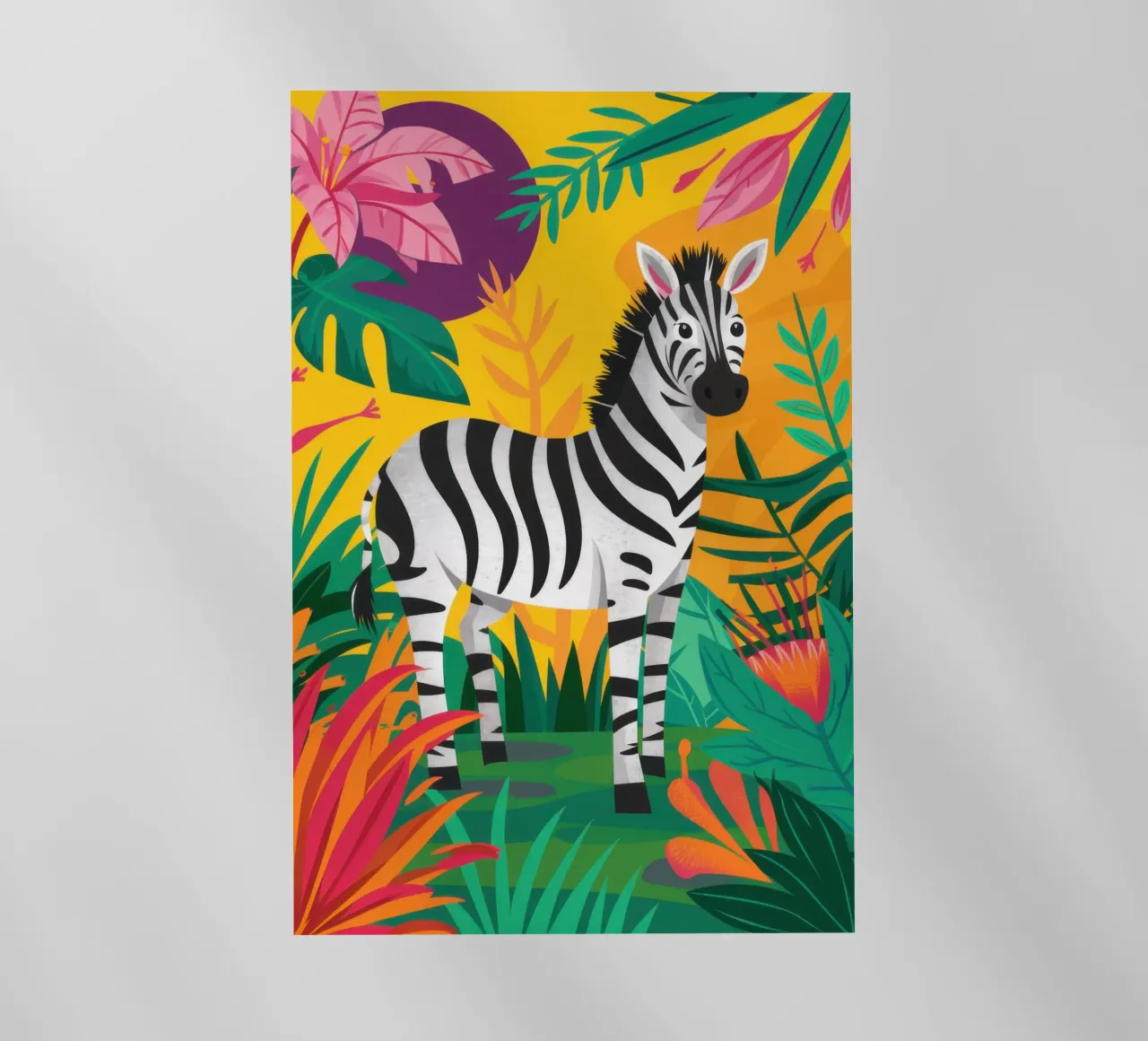Jungle Zebra Majesty lámina retroiluminada de Line Fable